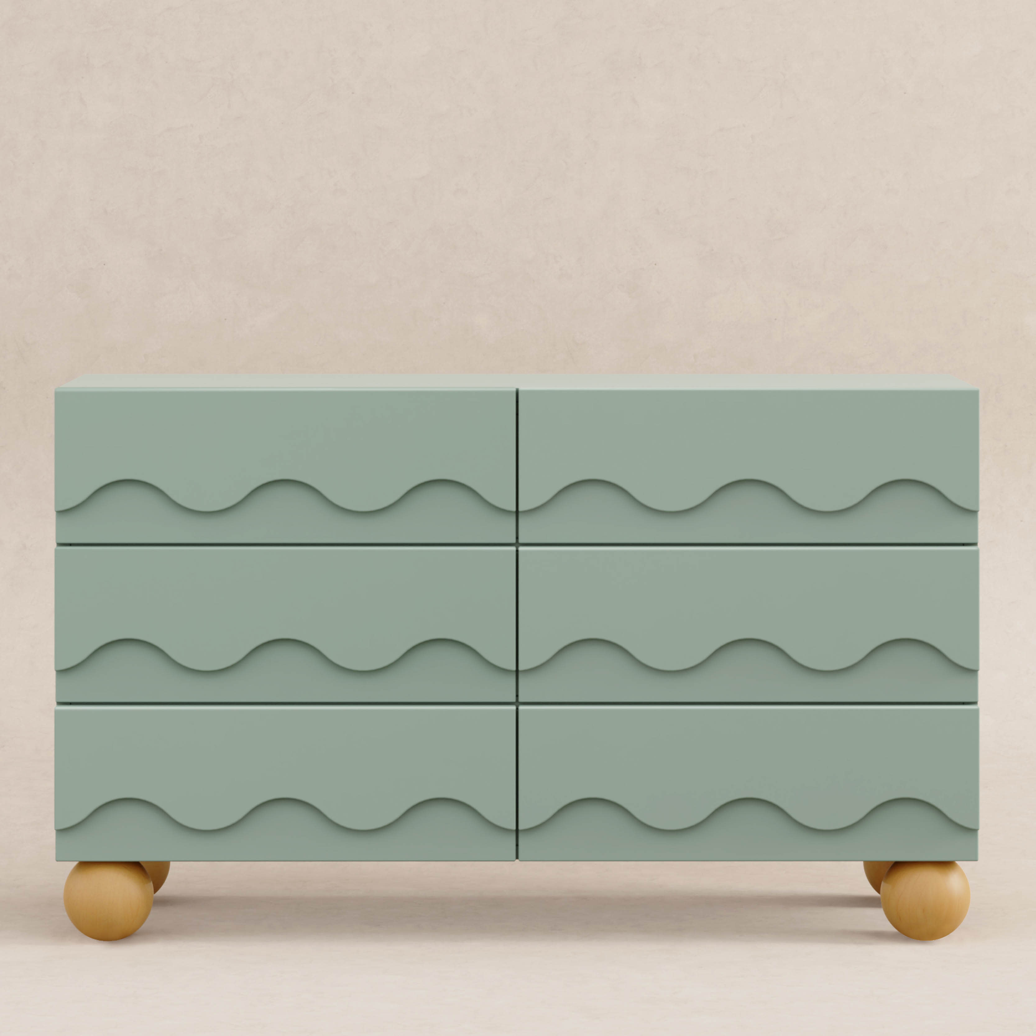 Babyletto Lido Wave 6-Drawer Wide Dresser (56")