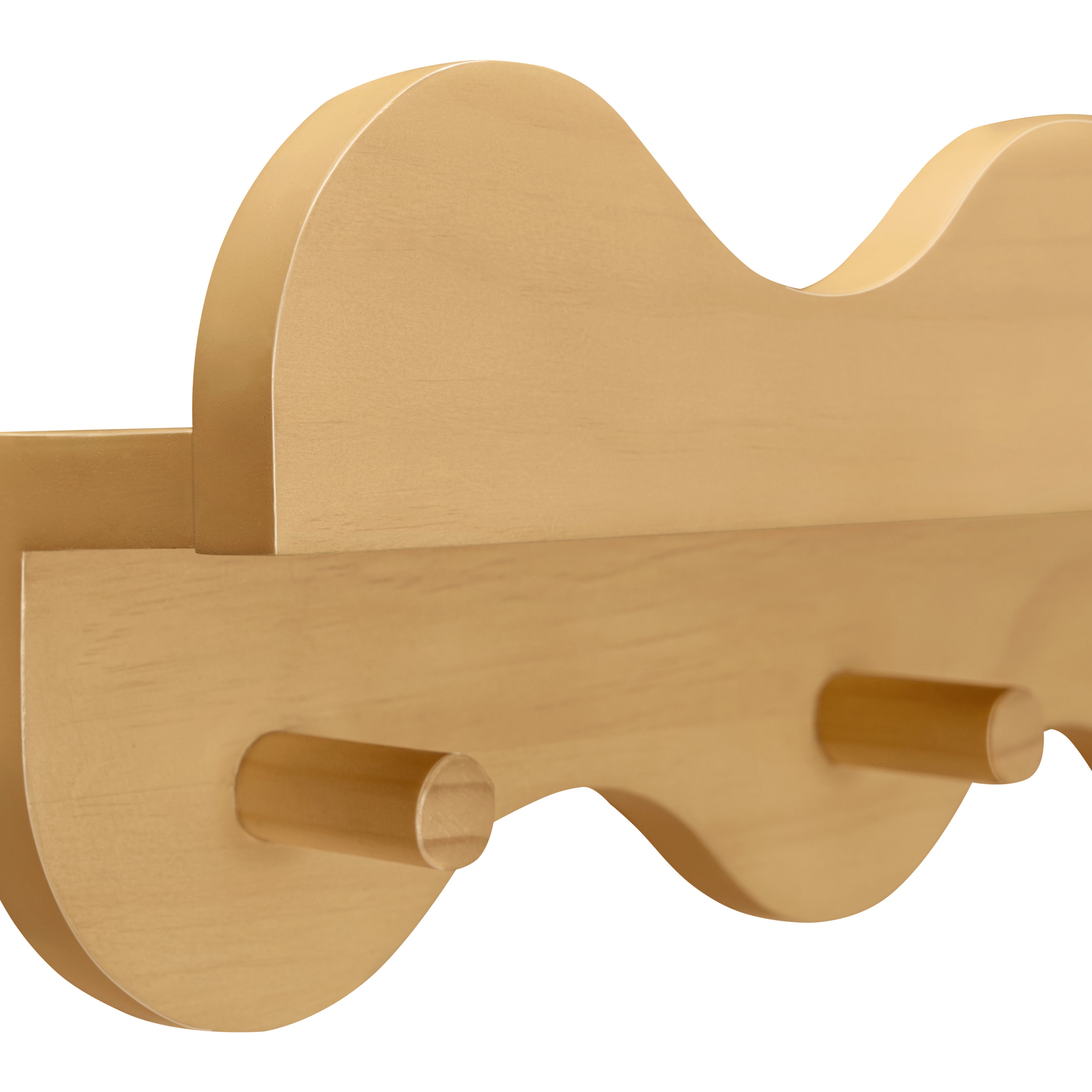 Babyletto Lido Wave Bookshelf with Hooks