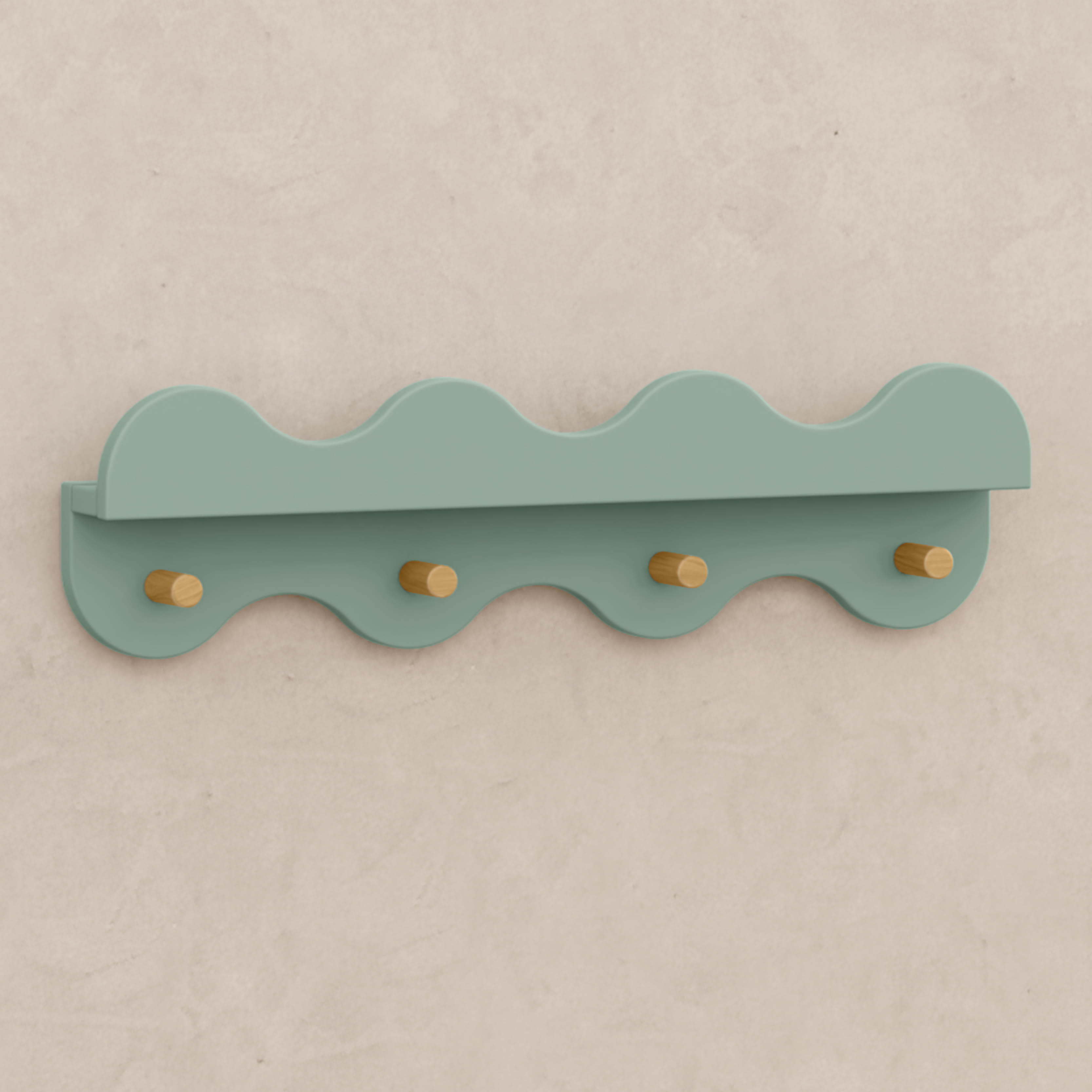 Babyletto Lido Wave Bookshelf with Hooks