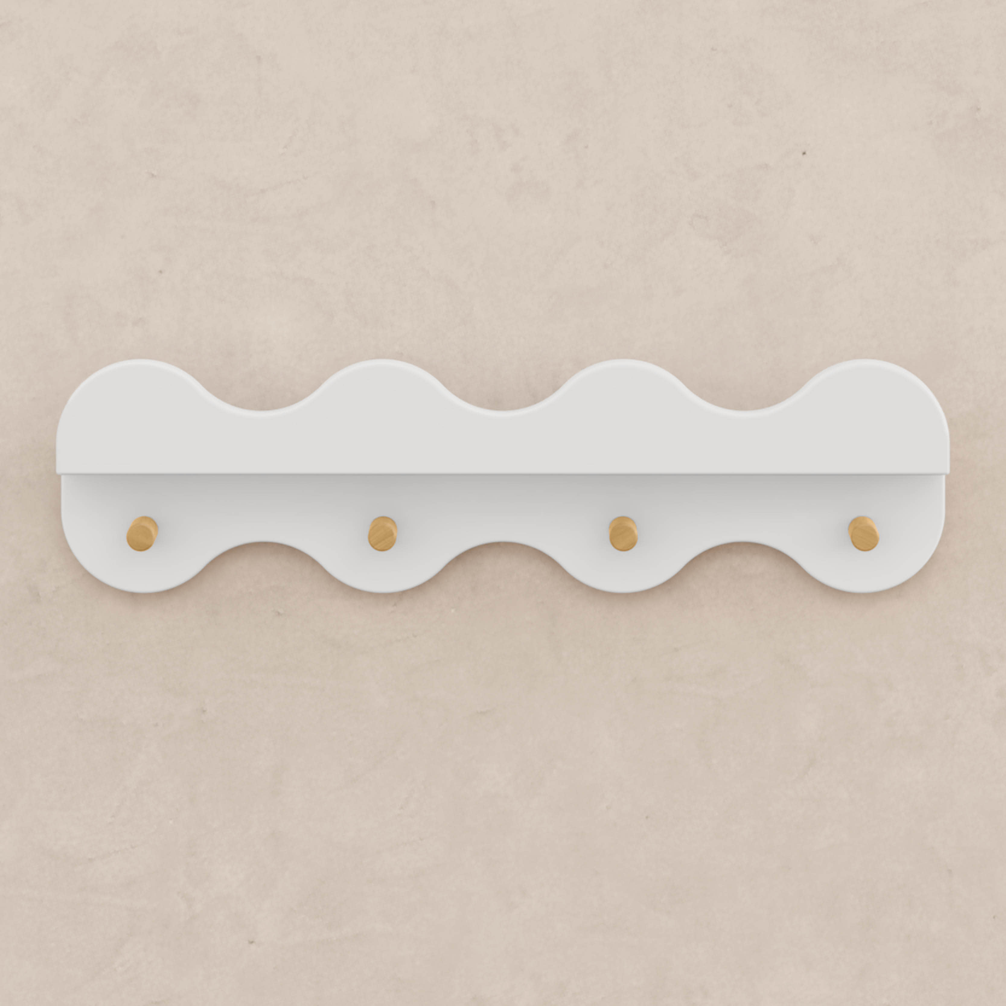 Babyletto Lido Wave Bookshelf with Hooks