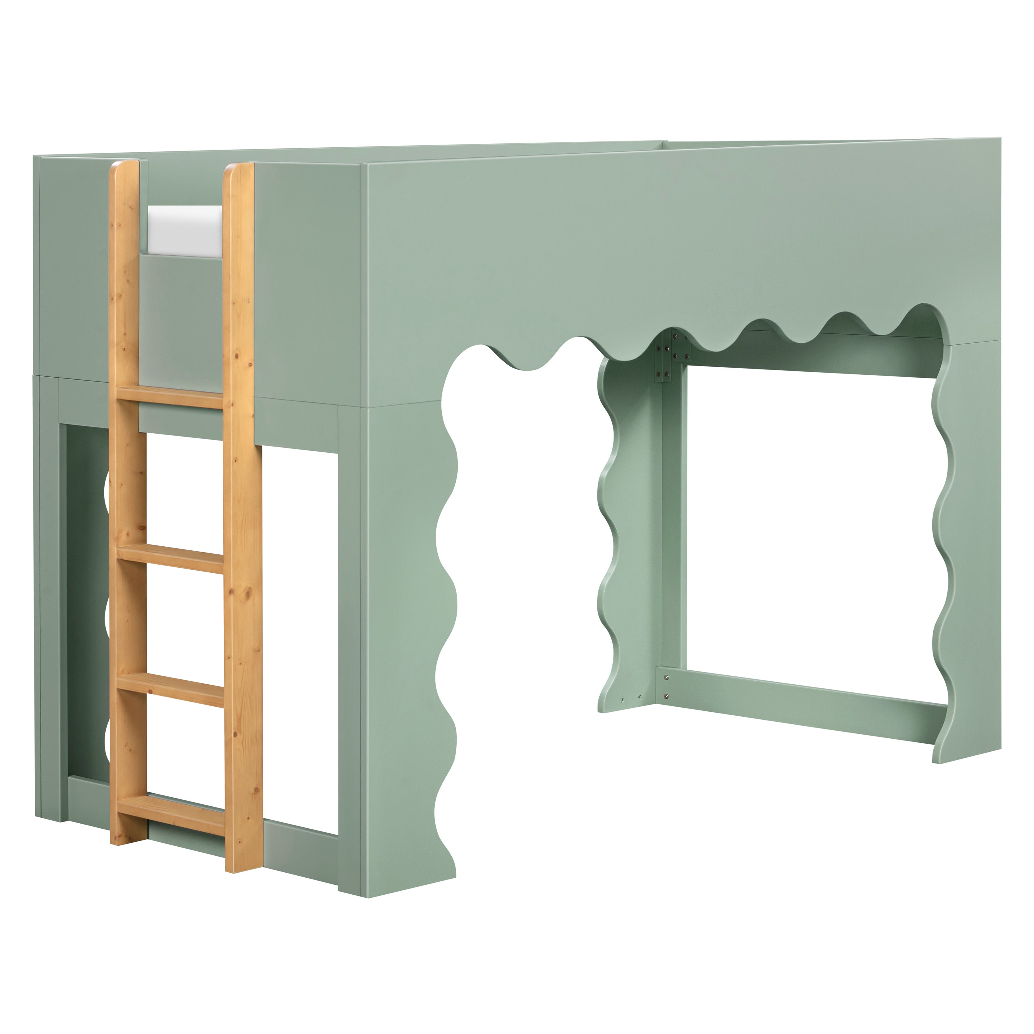 Babyletto Lido Wave Convertible Low Loft Twin Bed