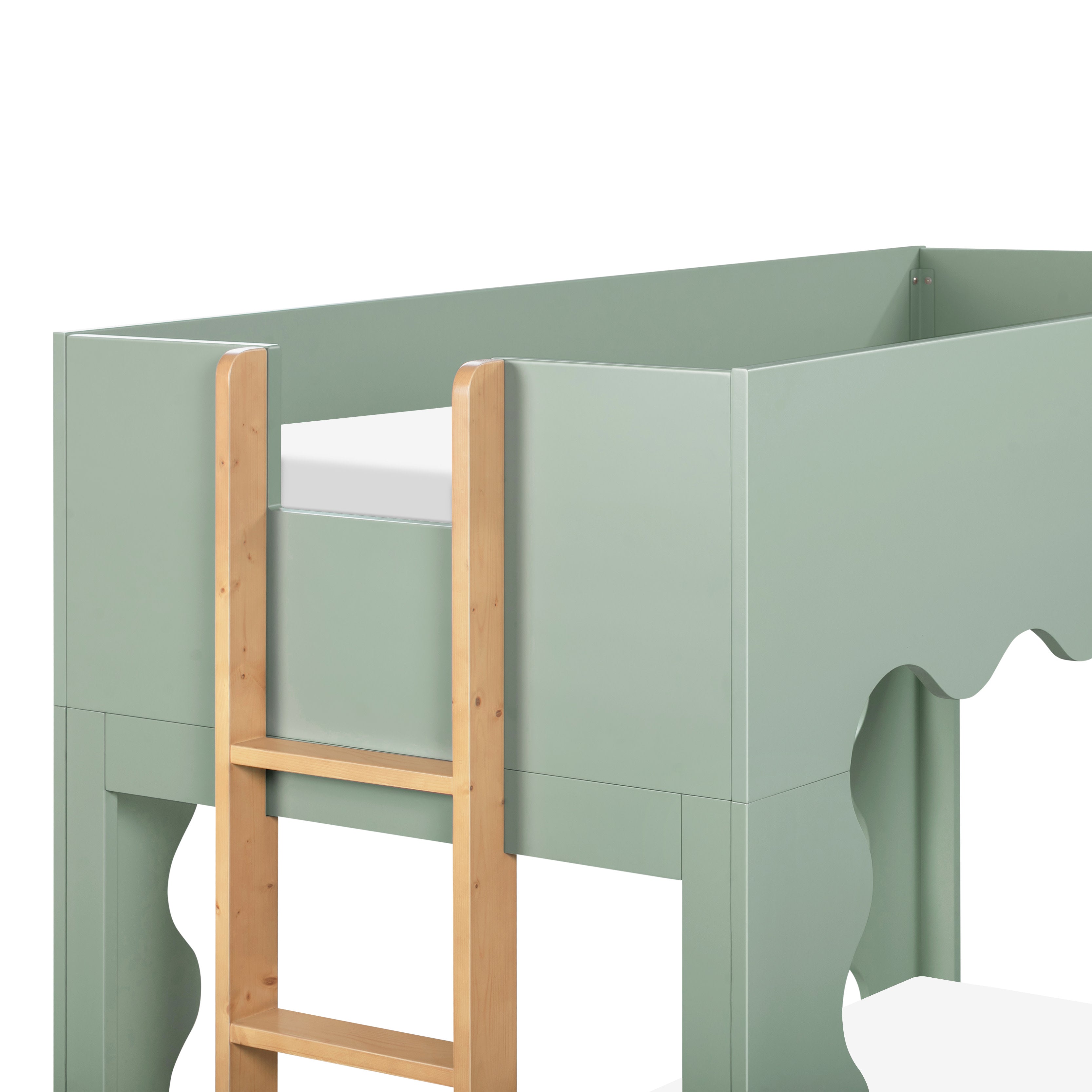 Babyletto Lido Wave Convertible Low Loft Twin Bed