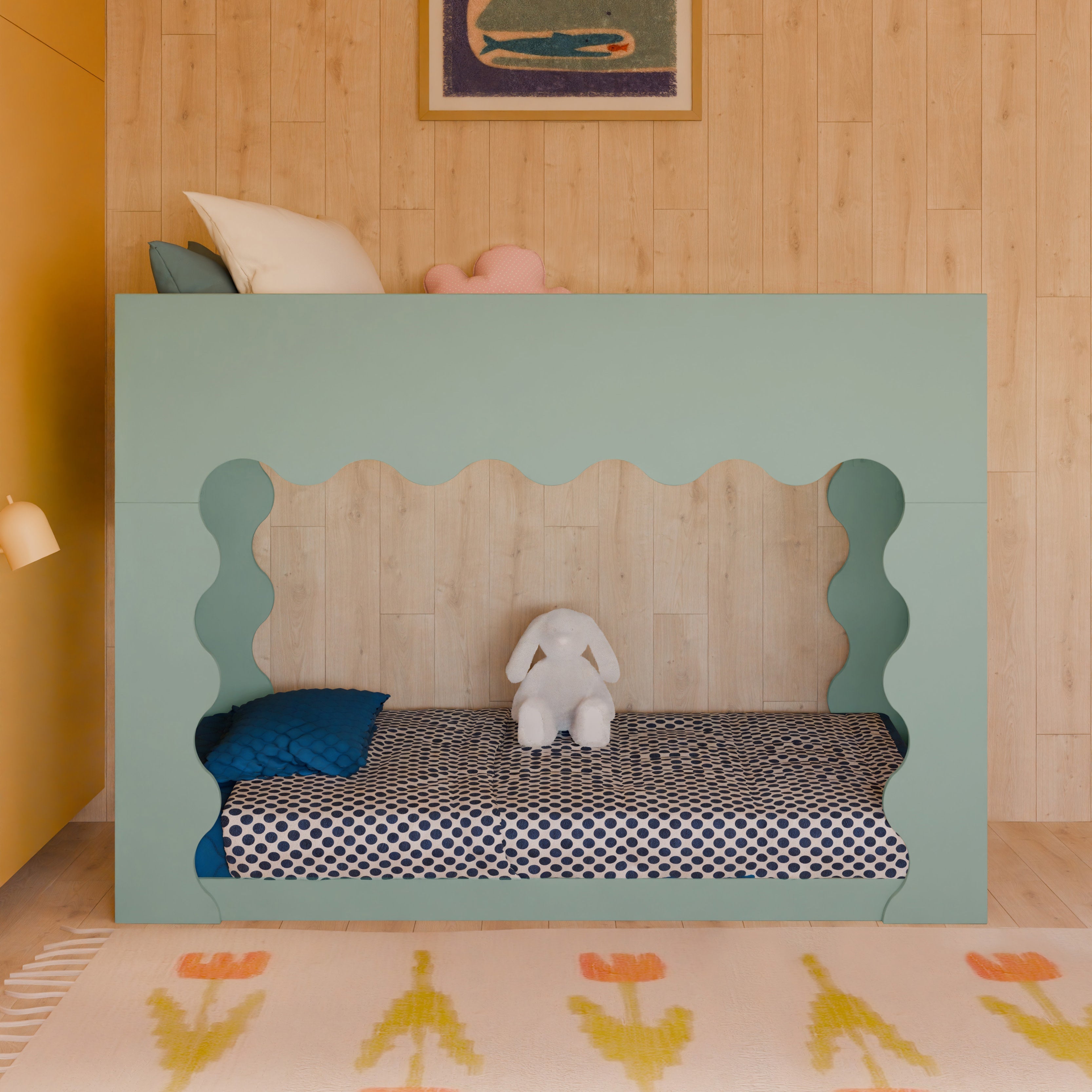 Babyletto Lido Wave Convertible Low-Profile Bunk Bed