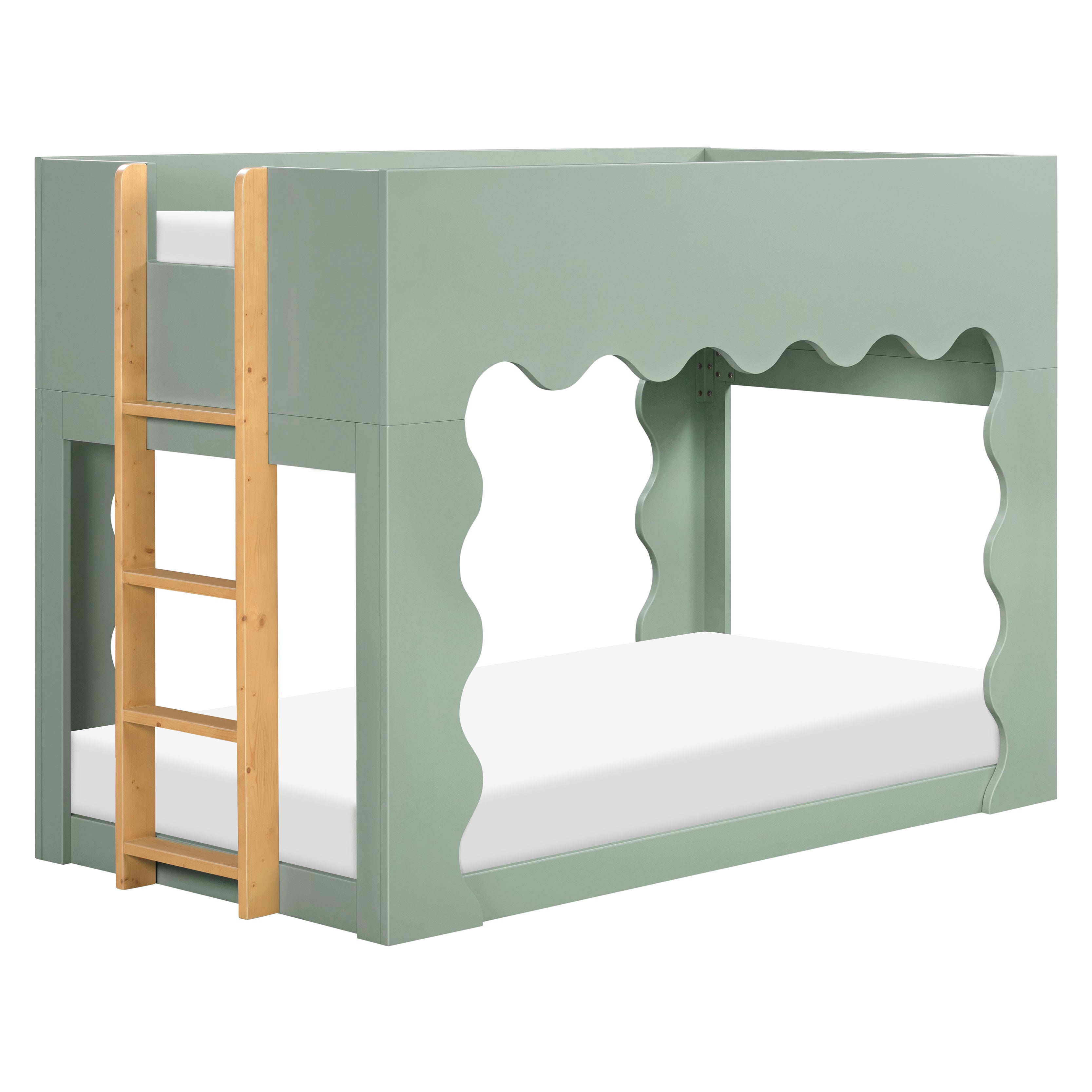 Babyletto Lido Wave Convertible Low-Profile Bunk Bed