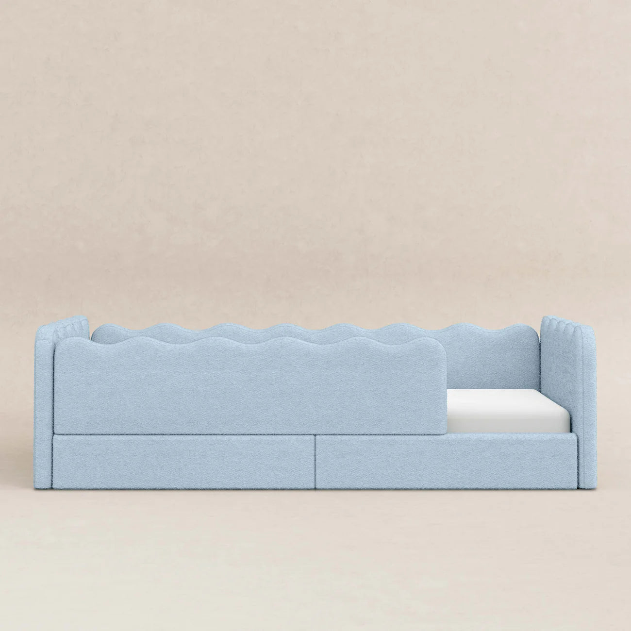 Babyletto Rizo Montessori-Inspired Twin Floor Bed with Guardrails