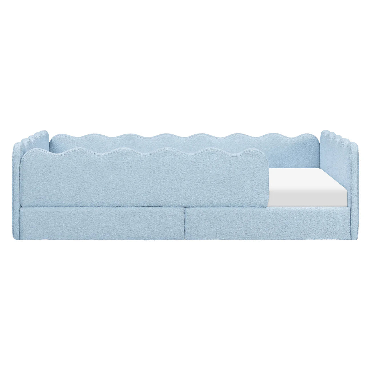 Babyletto Rizo Montessori-Inspired Twin Floor Bed with Guardrails