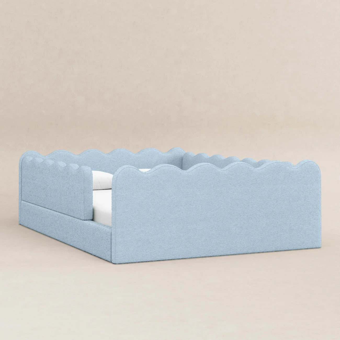 Babyletto Rizo Montessori-Inspired Full Floor Bed with Guardrails