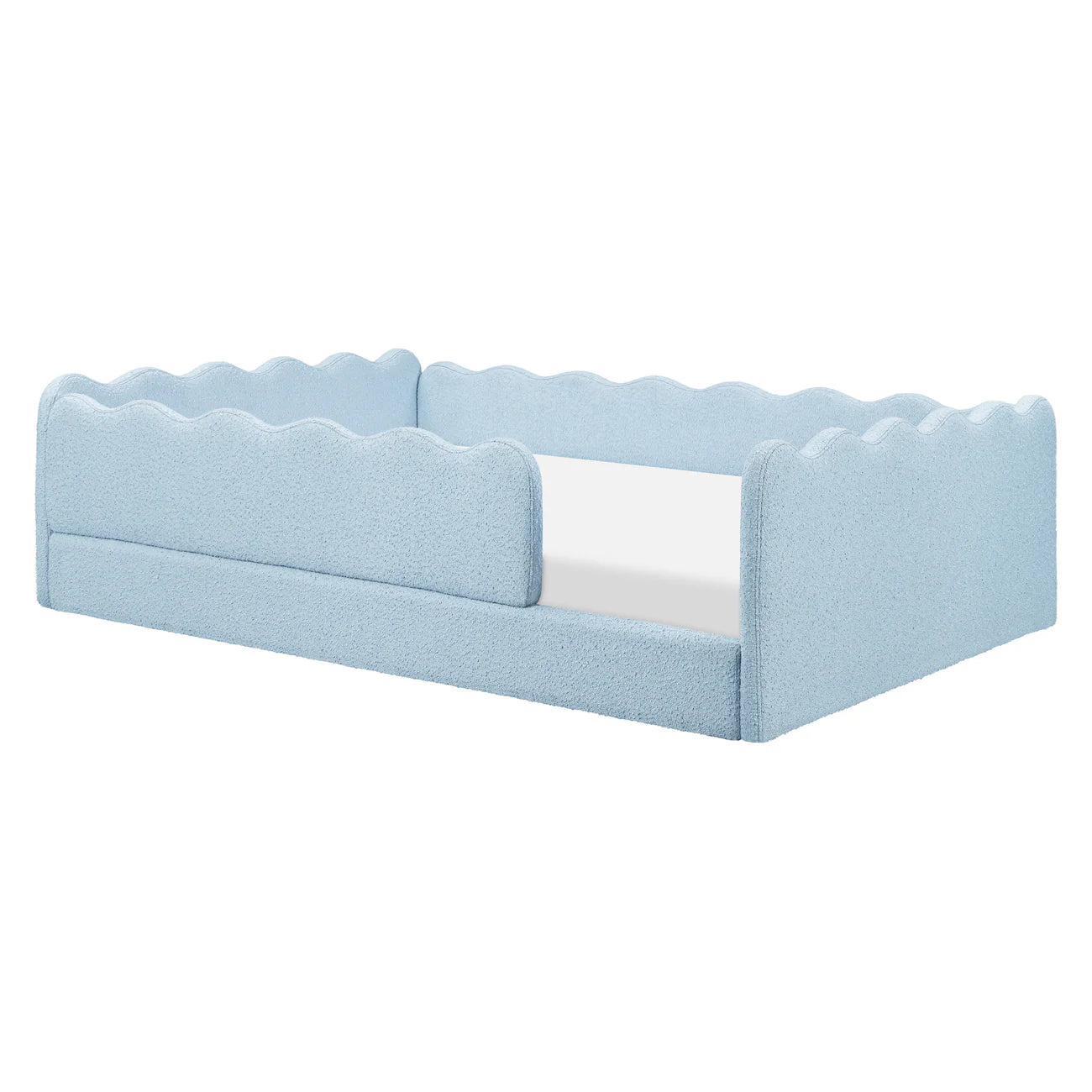Babyletto Rizo Montessori-Inspired Full Floor Bed with Guardrails