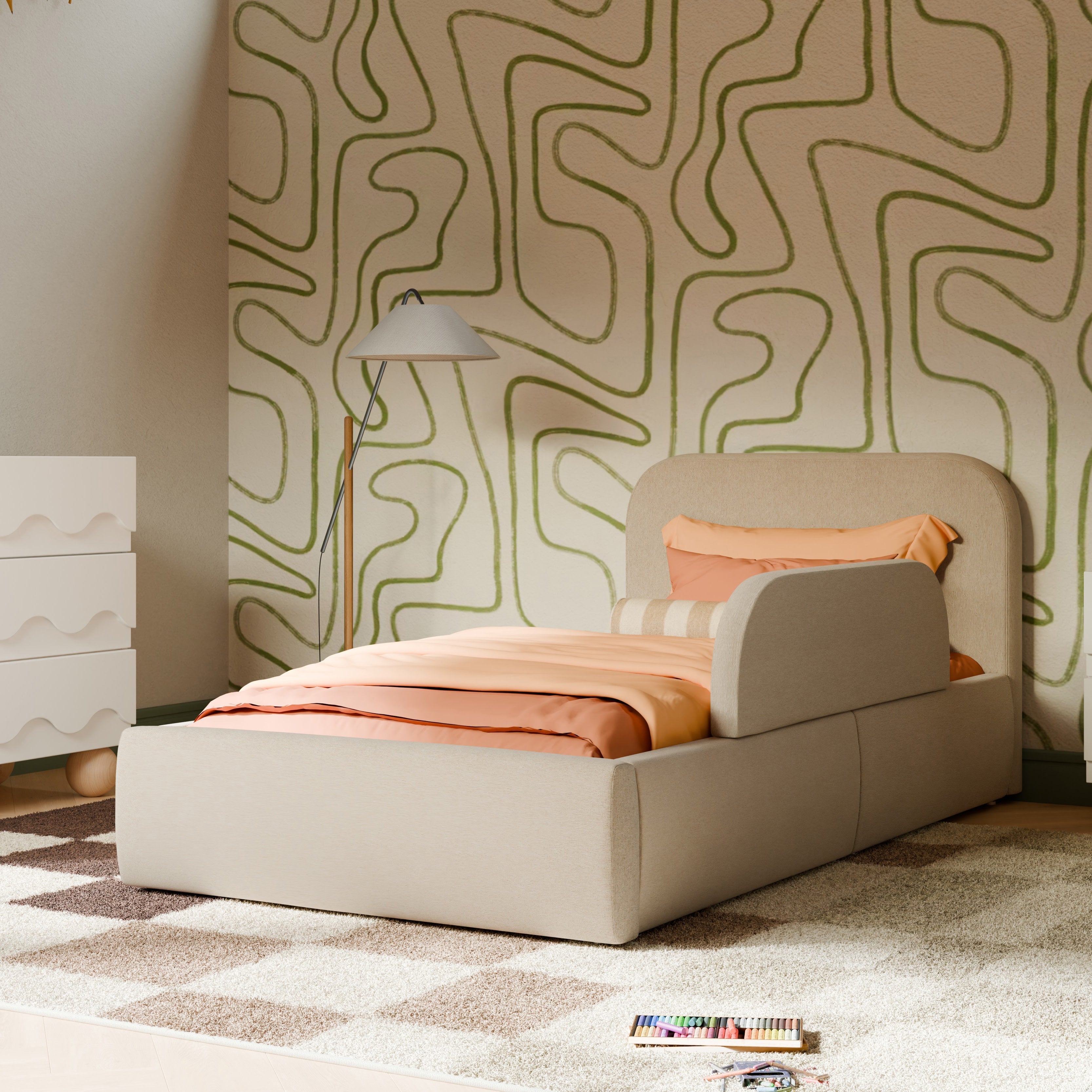 Babyletto Upholstered Twin/Full Bed Guardrail