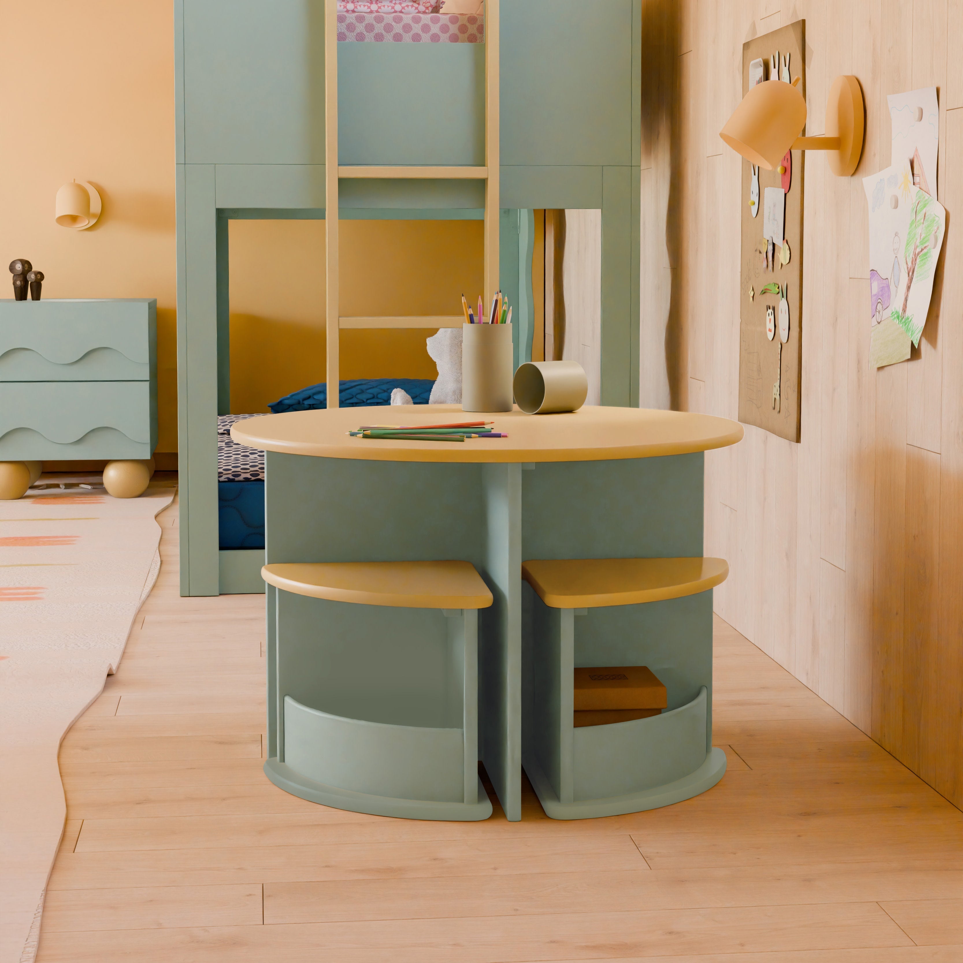 Babyletto Nessa Nesting Play Table & Chair Set