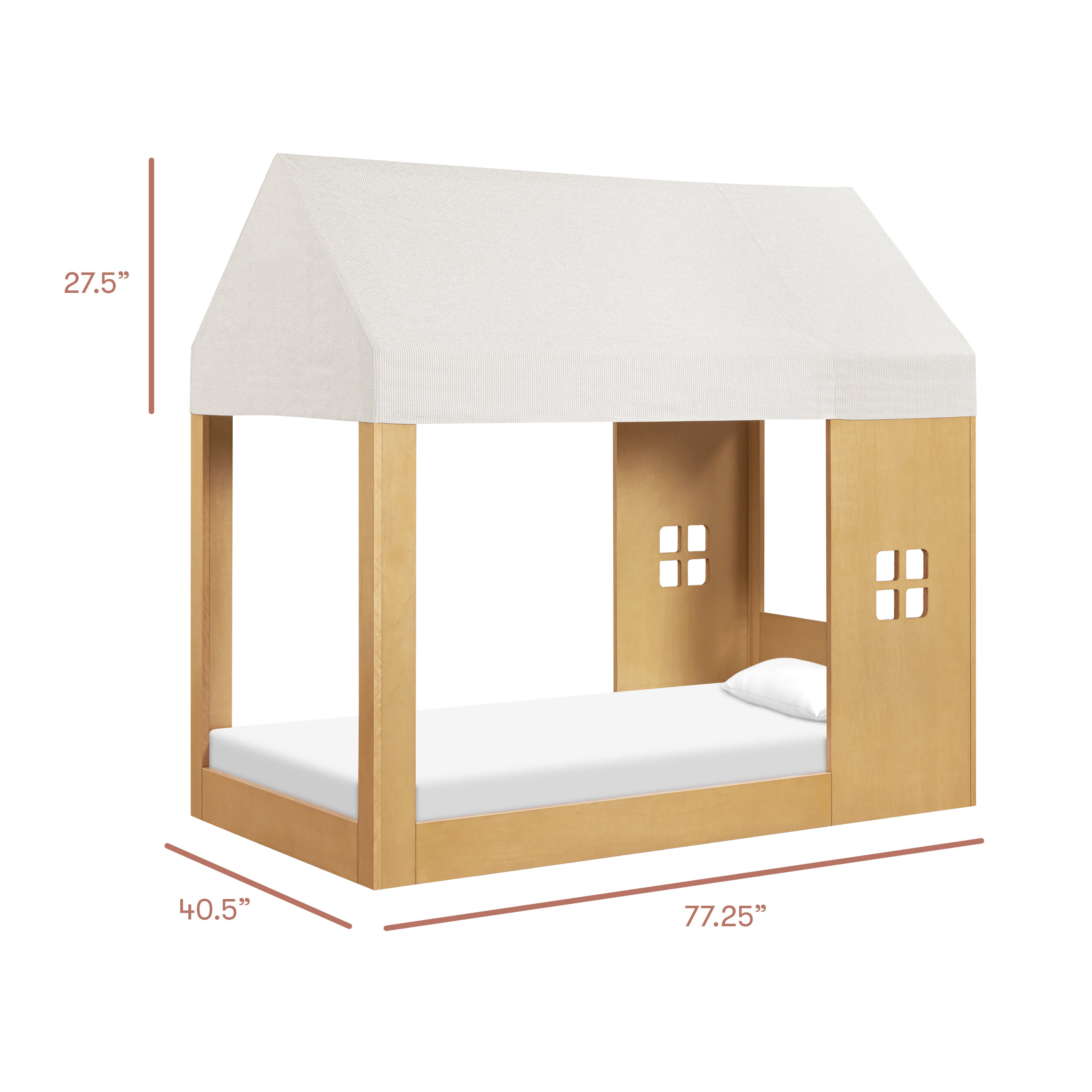 Babyletto Uchi Canopy for Montessori-Inspired House Twin Bed