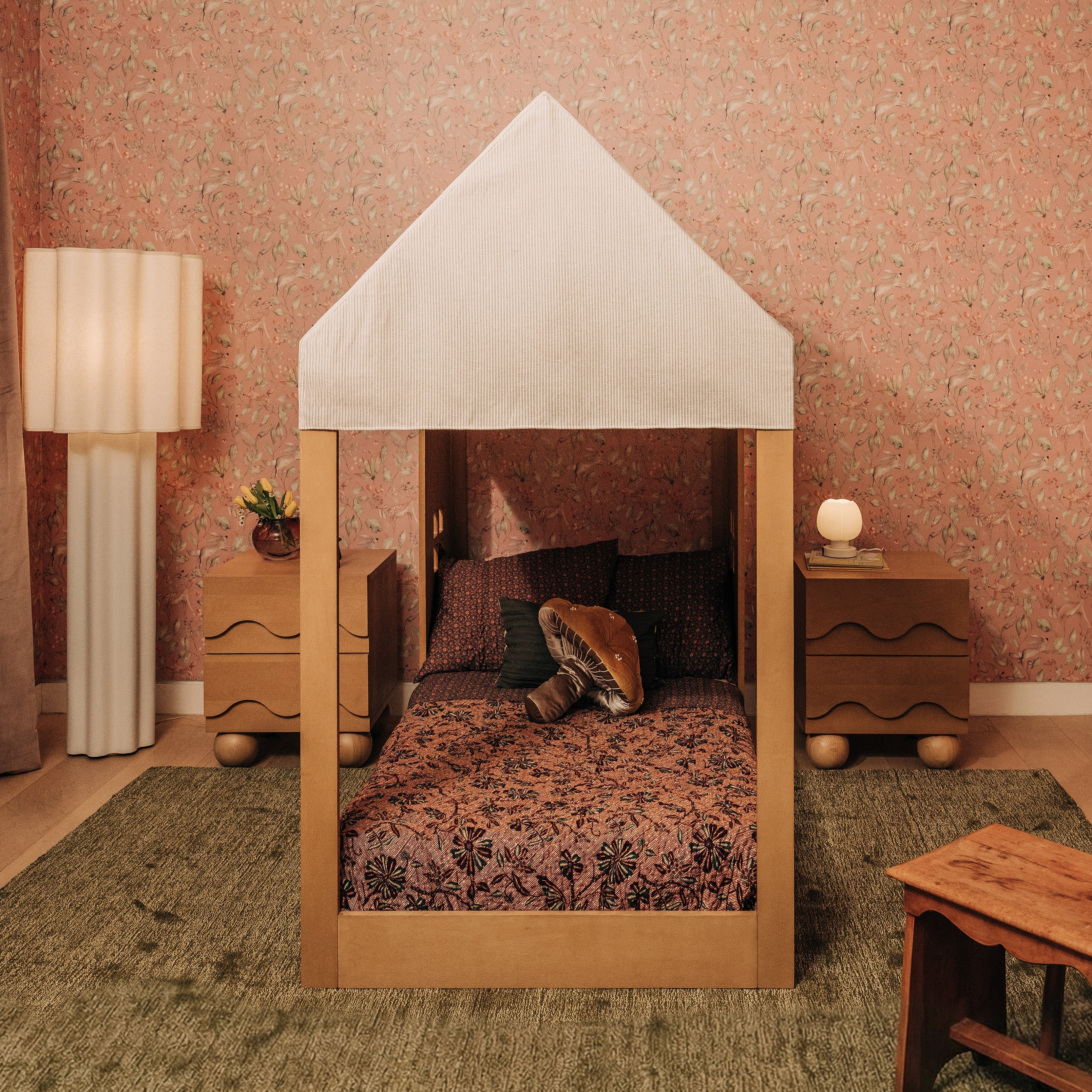 Babyletto Uchi Canopy for Montessori-Inspired House Twin Bed