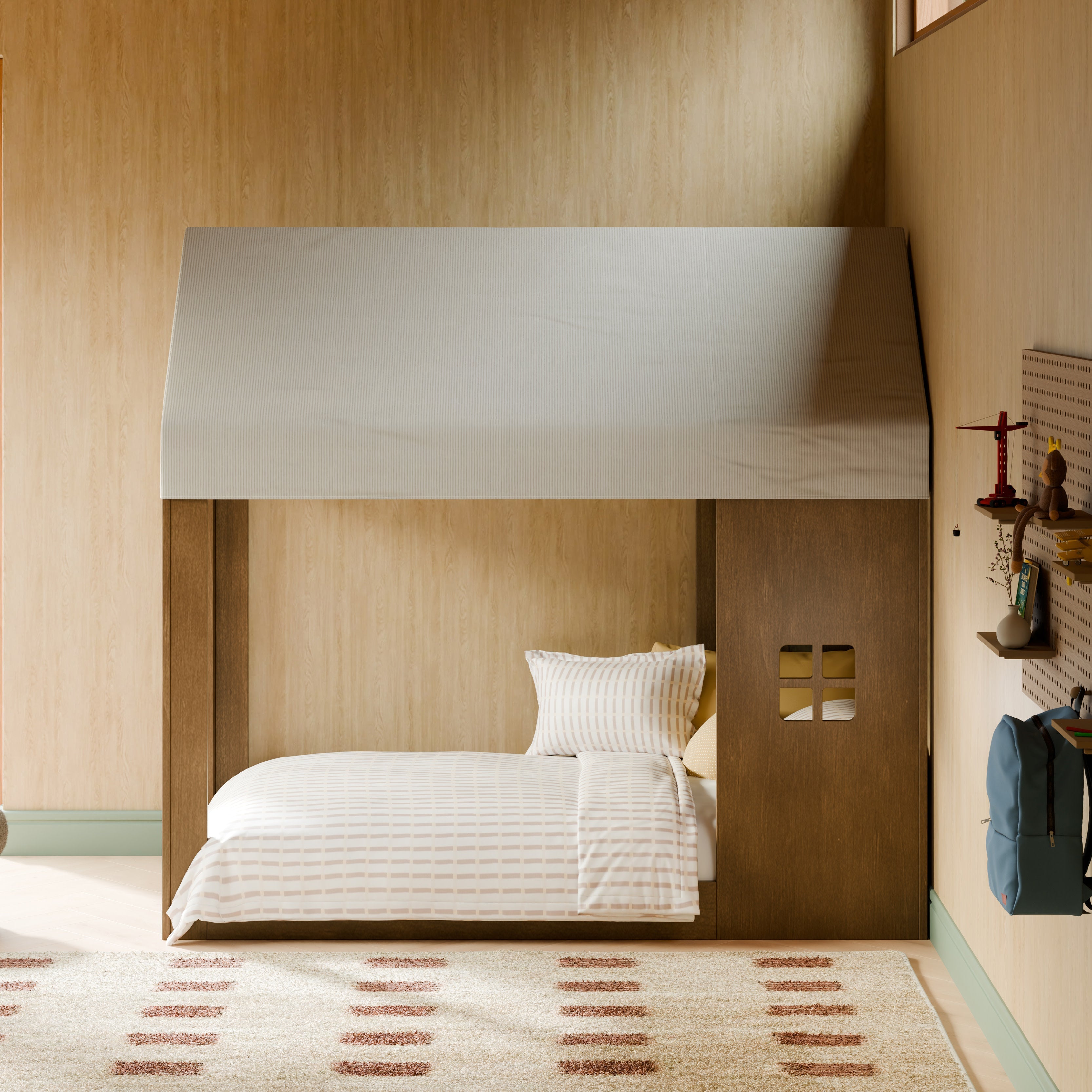 Babyletto Uchi Canopy for Montessori-Inspired House Twin Bed