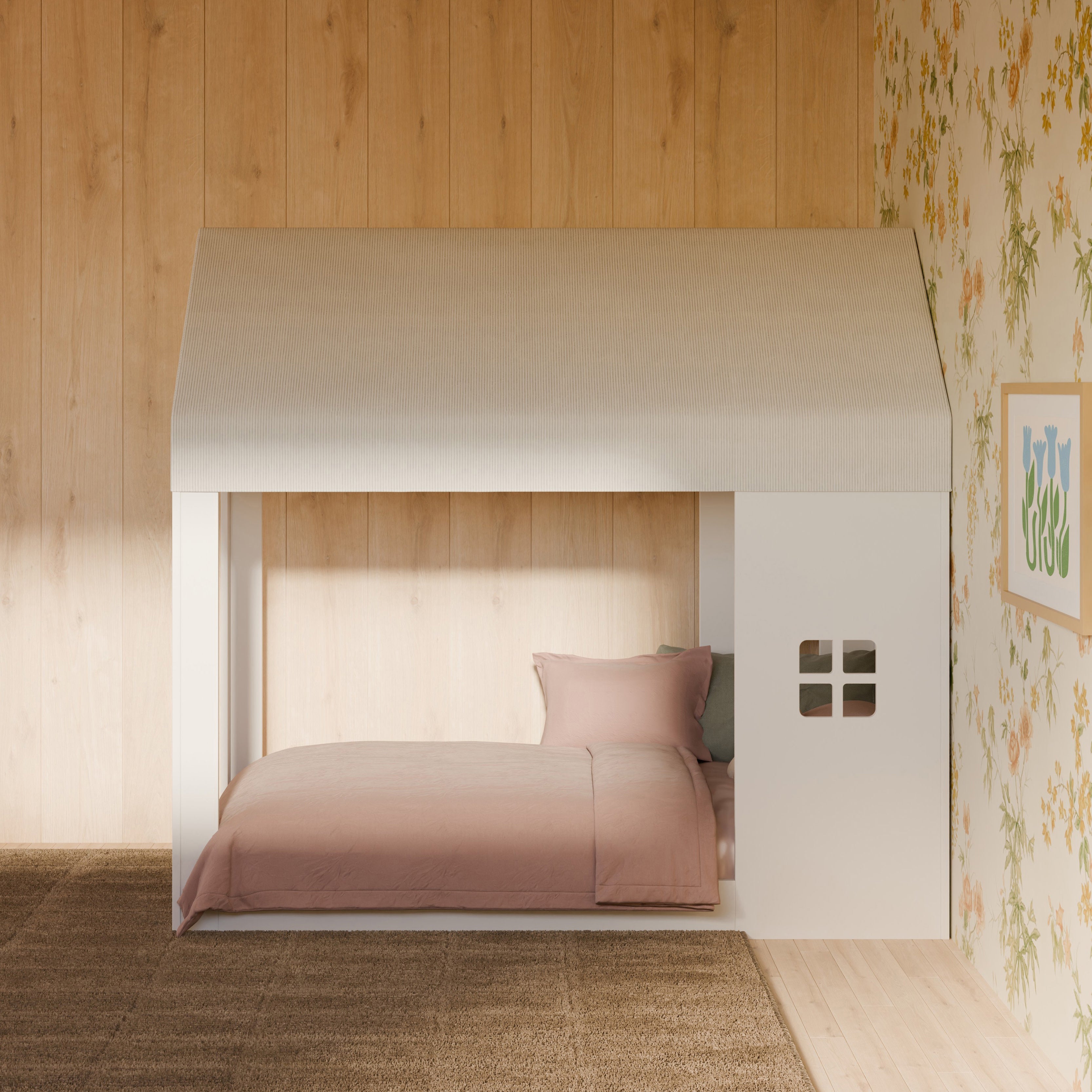 Babyletto Uchi Canopy for Montessori-Inspired House Twin Bed