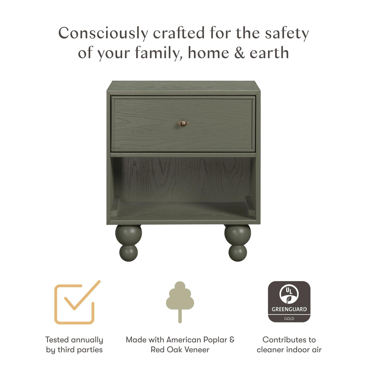 Nate Berkus x Babyletto Astre Nightstand