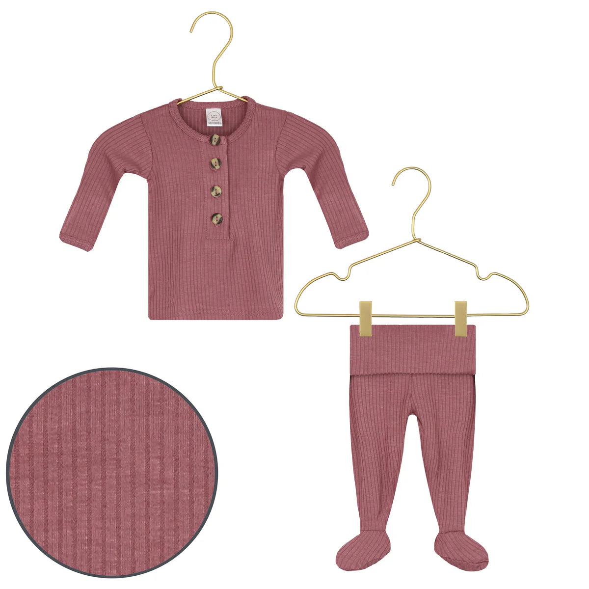 Lou Lou & Company Marjorie Ribbed Top, Bottoms + Headband Set - Twinkle Twinkle Little One