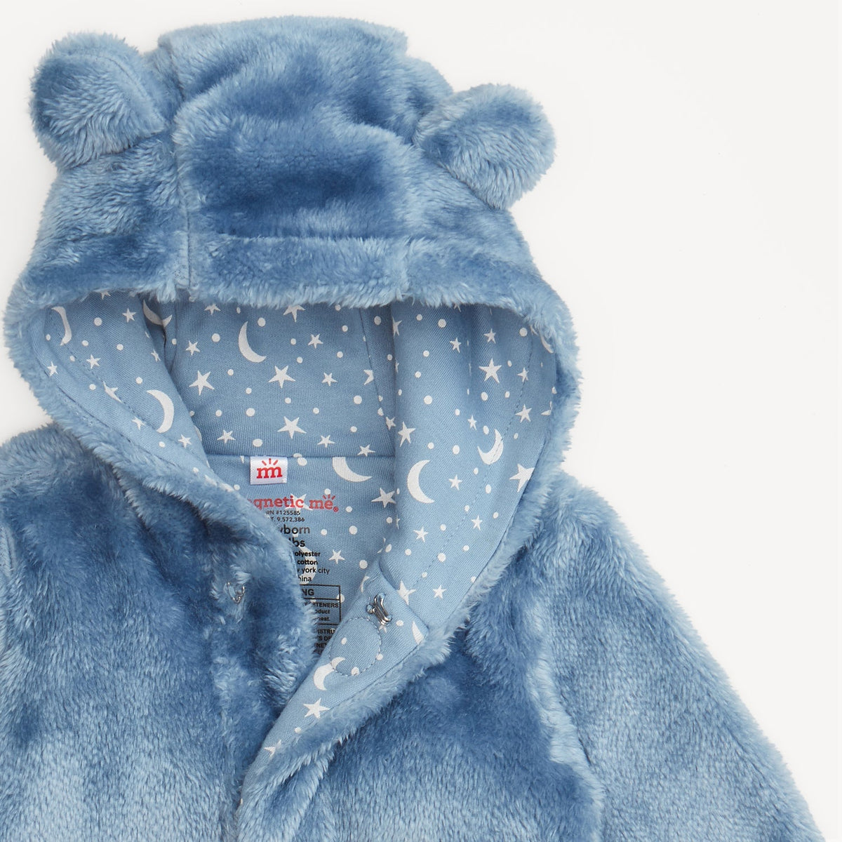 Magnetic Me Winter Sky Minky Bear Footie