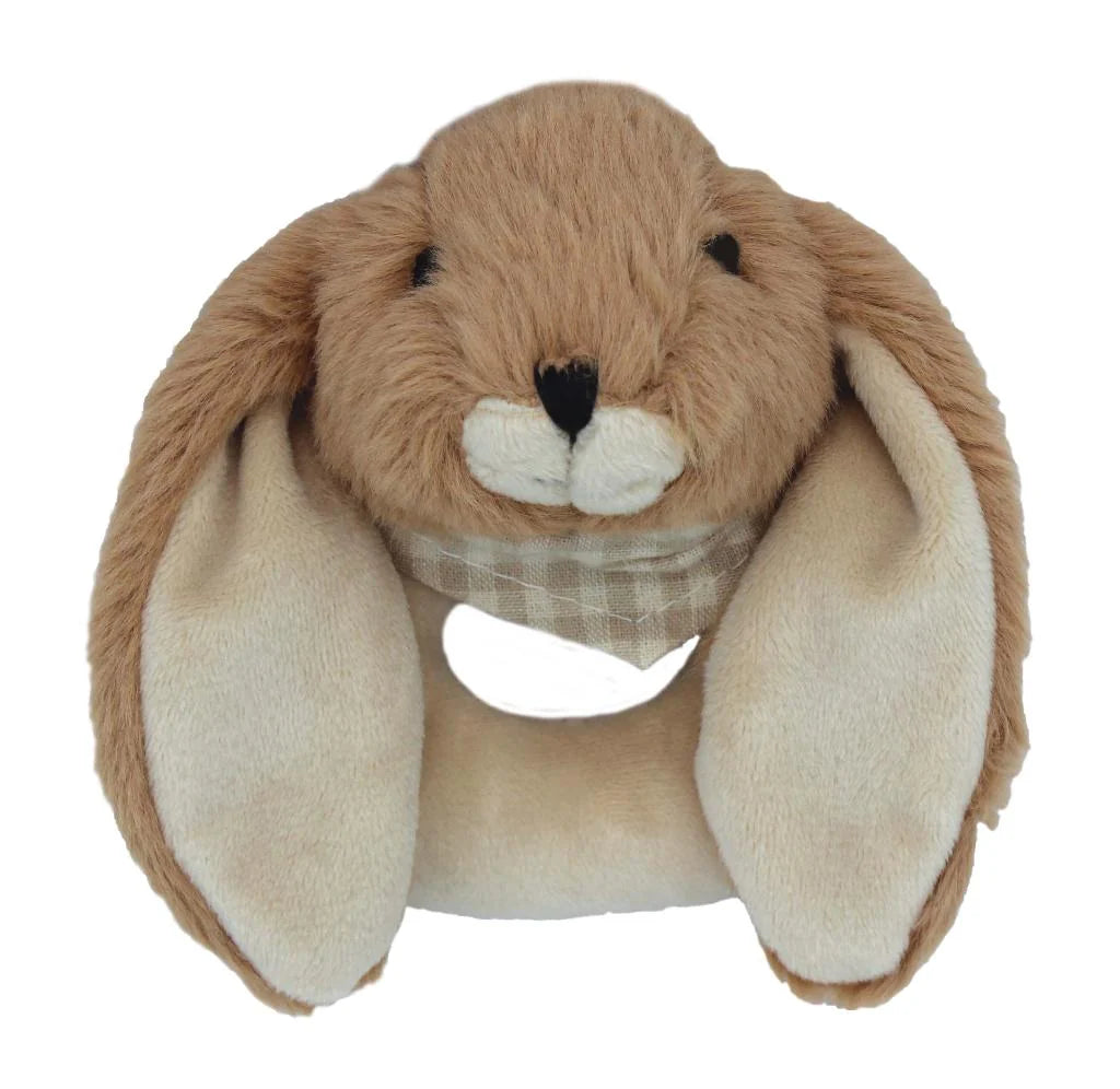 Brown Bunny Plush Rattle
