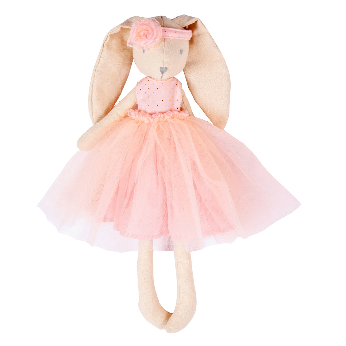 Marcella the Bunny Ballerina in Pink Toile Skirt - Twinkle Twinkle Little One