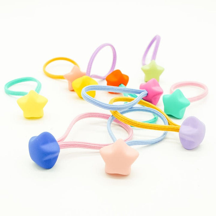 Matte Stars Hair Elastic 10 Piece Box Set - Twinkle Twinkle Little One