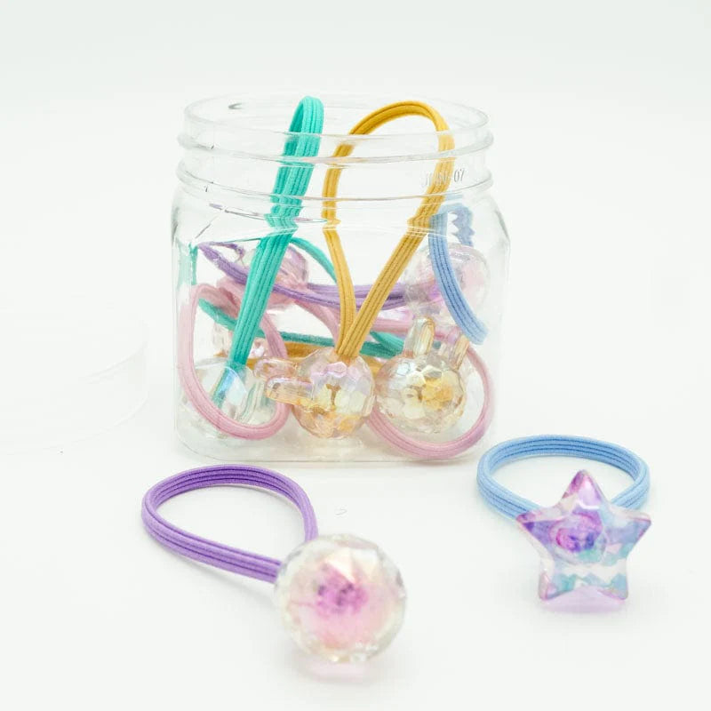 Iridescent Hair Elastic 10 Piece Box Set - Twinkle Twinkle Little One