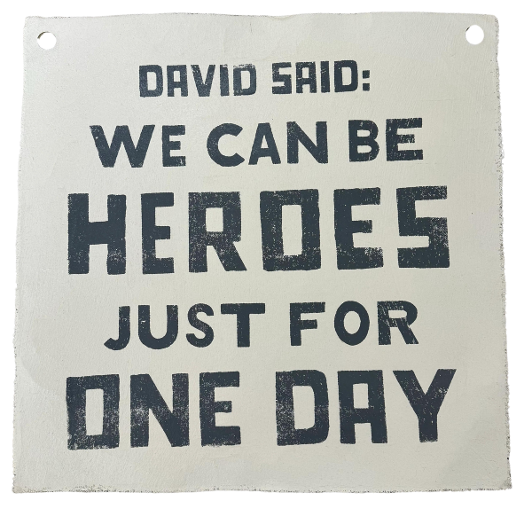 David Said 25"x25" Hand Painted Wall Hanging - Twinkle Twinkle Little One