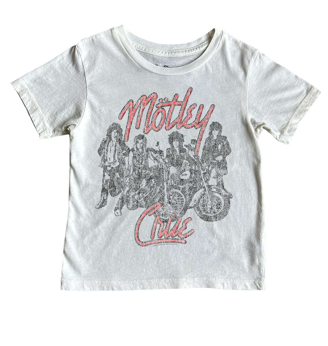 Motley Crue Girls Girls Girls Tee - Vintage White - Twinkle Twinkle Little One