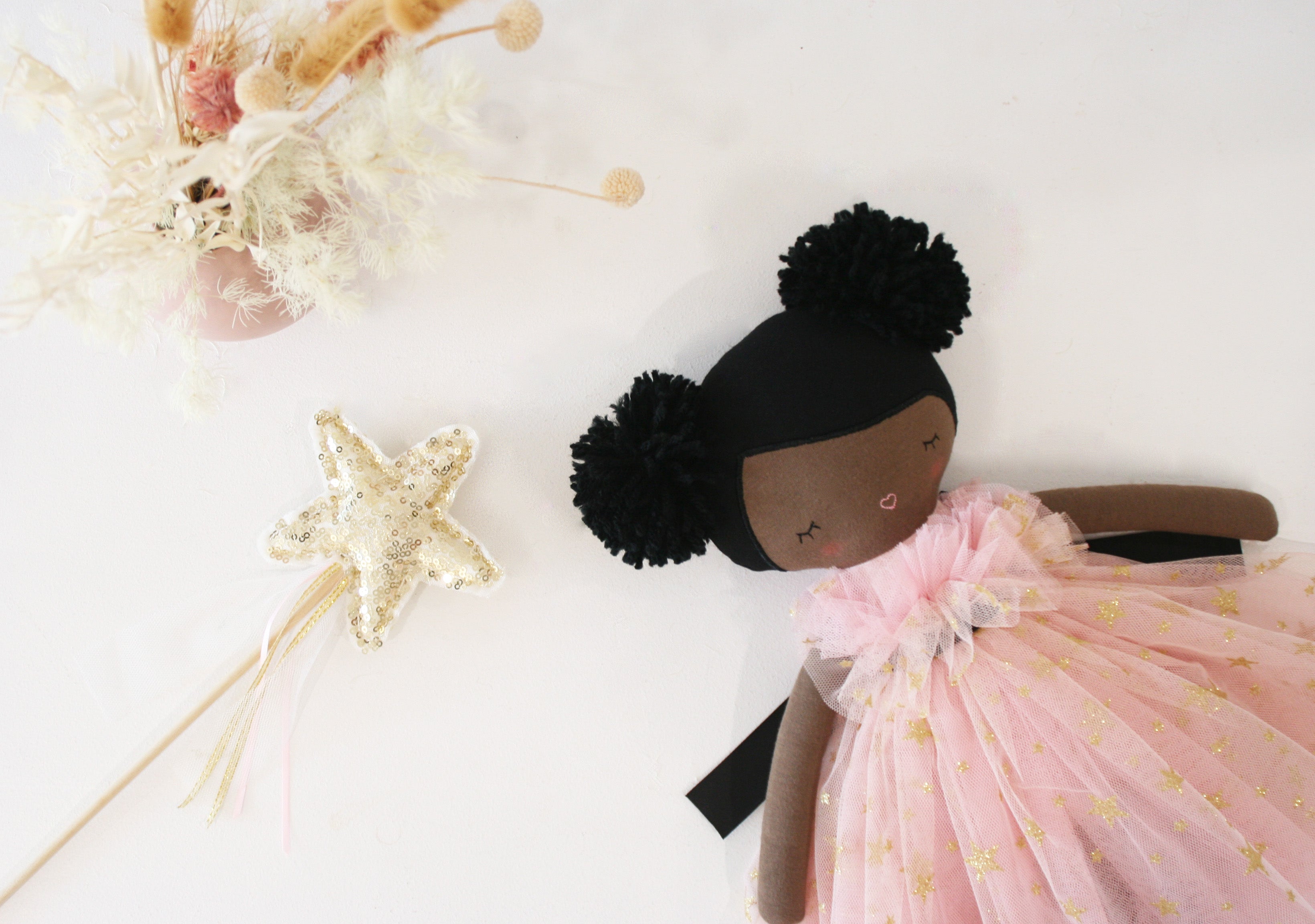 Alimrose Halle Ballerina Doll 48cm (Darker Brown & Ebony) - Twinkle Twinkle Little One