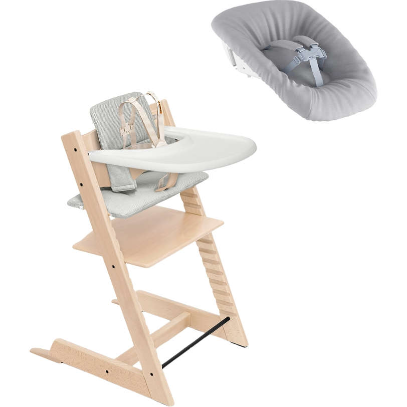 Stokke Tripp Trapp High Chair² with Cushion, Newborn Tray and Newborn Set - Twinkle Twinkle Little One