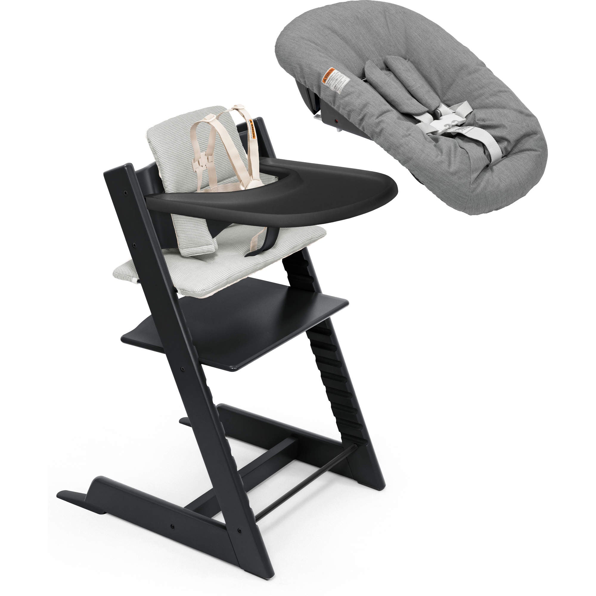 Stokke Tripp Trapp High Chair² with Cushion, Tray and Newborn Set