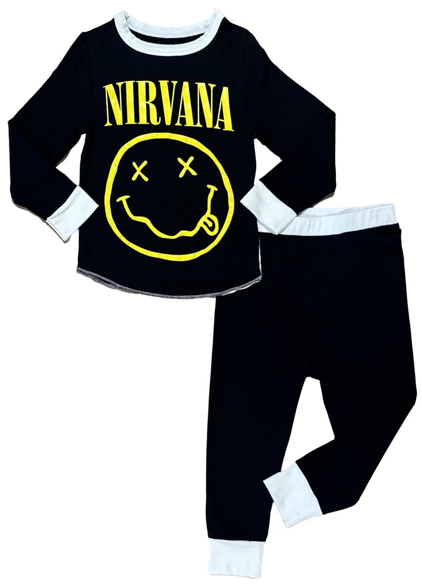 Nirvana Black Smiley Bamboo Thermal Set - Twinkle Twinkle Little One