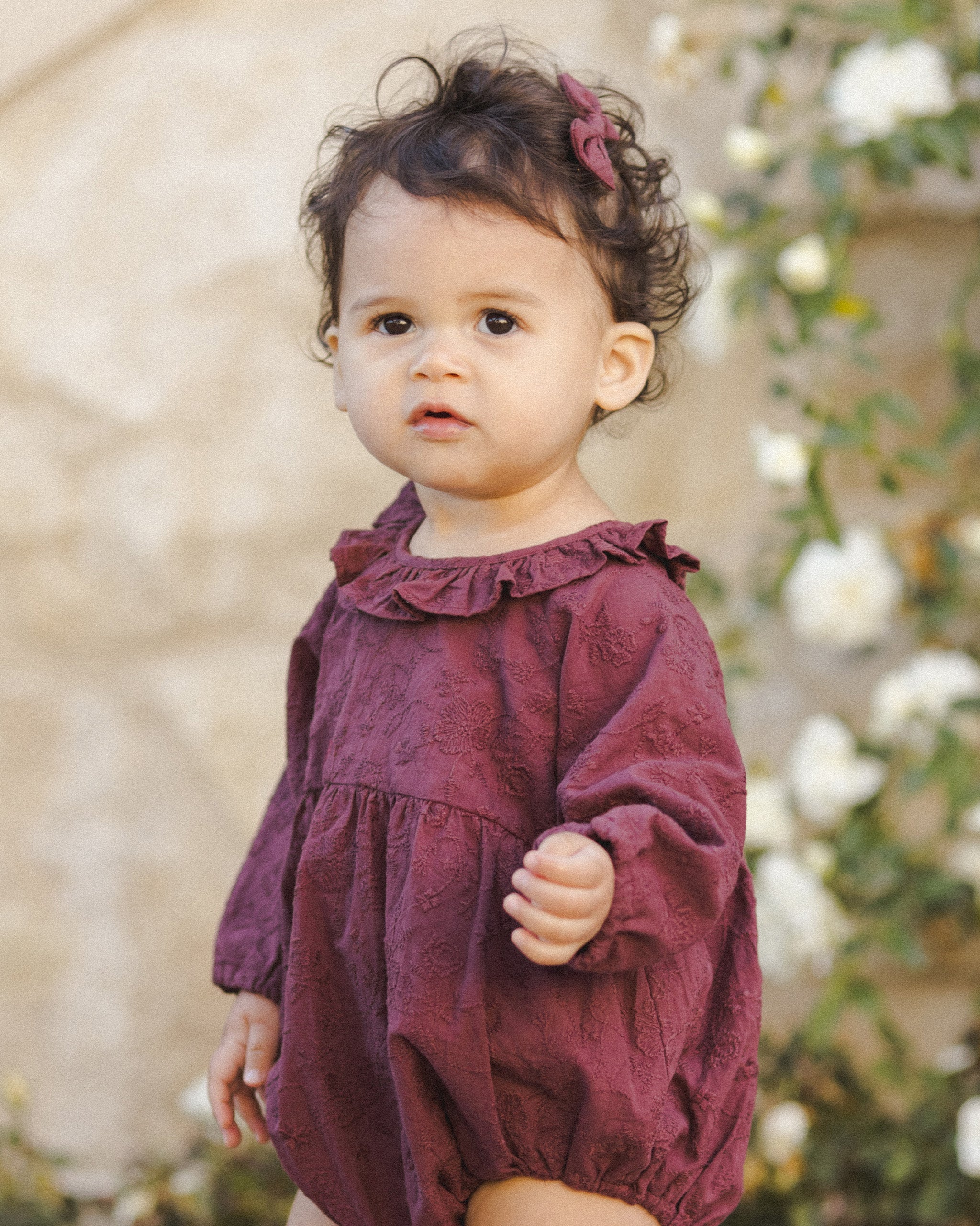 Adeline Romper - Fig - Twinkle Twinkle Little One