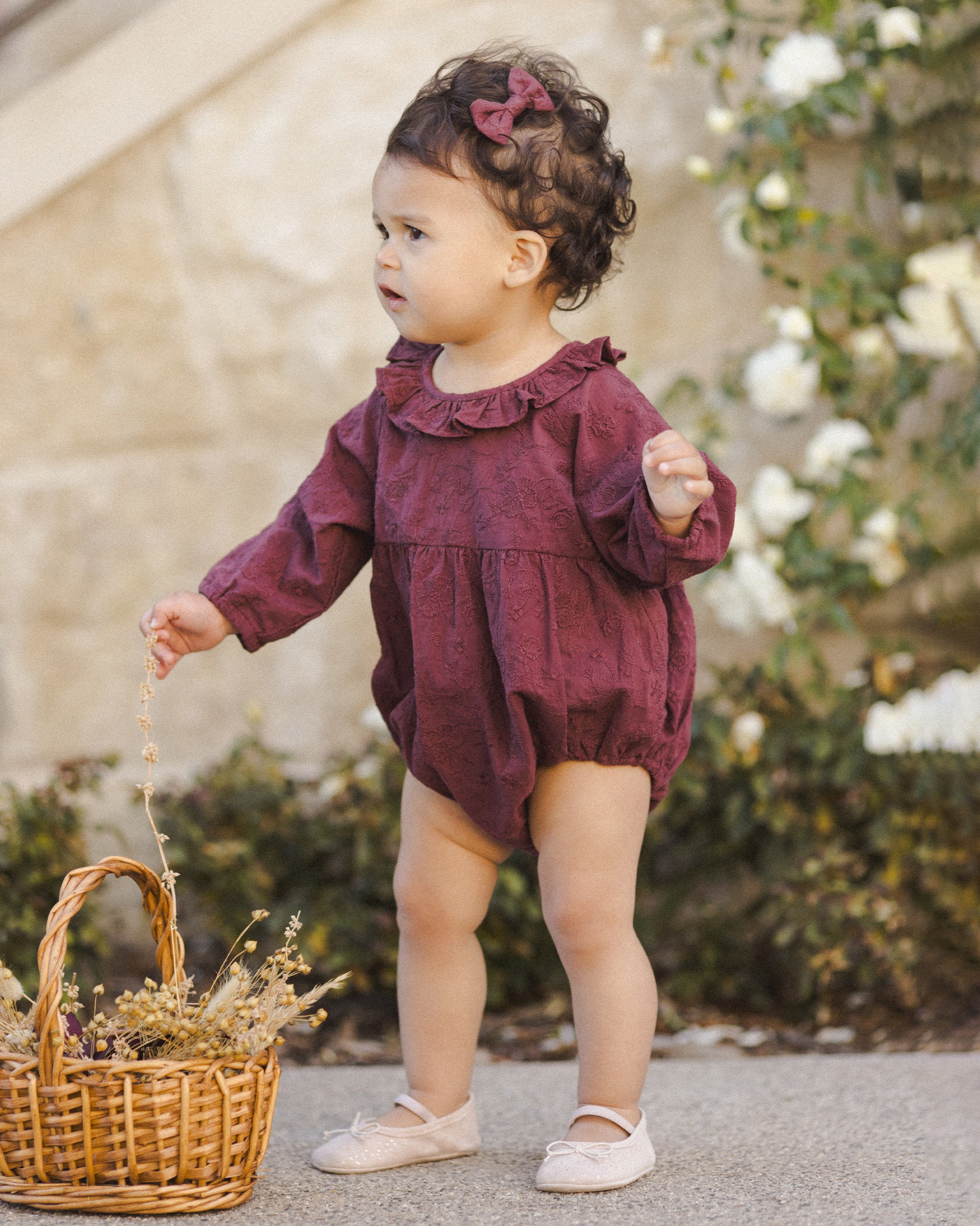 Adeline Romper - Fig - Twinkle Twinkle Little One