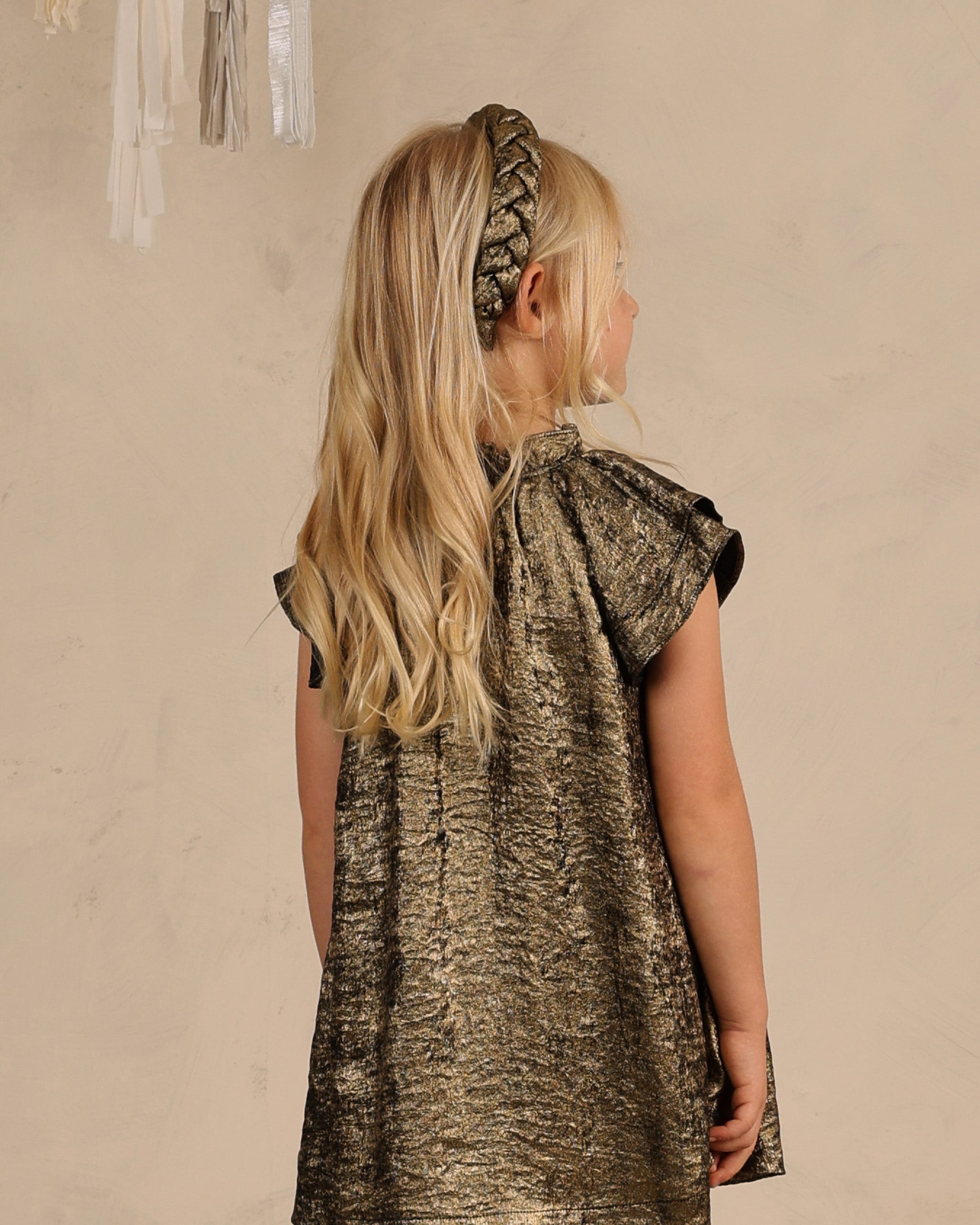 Isabella Dress - Gold - Twinkle Twinkle Little One