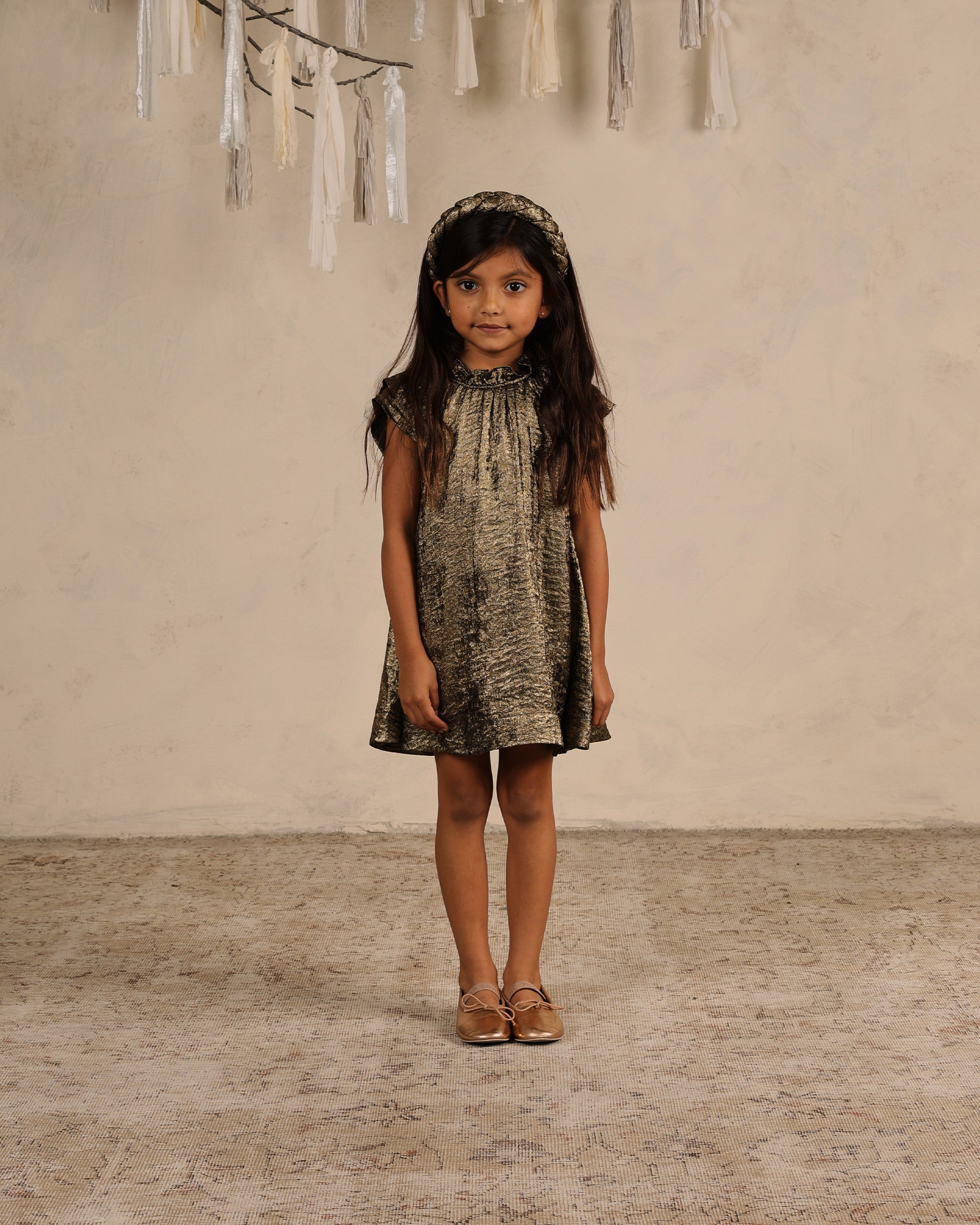 Isabella Dress - Gold - Twinkle Twinkle Little One