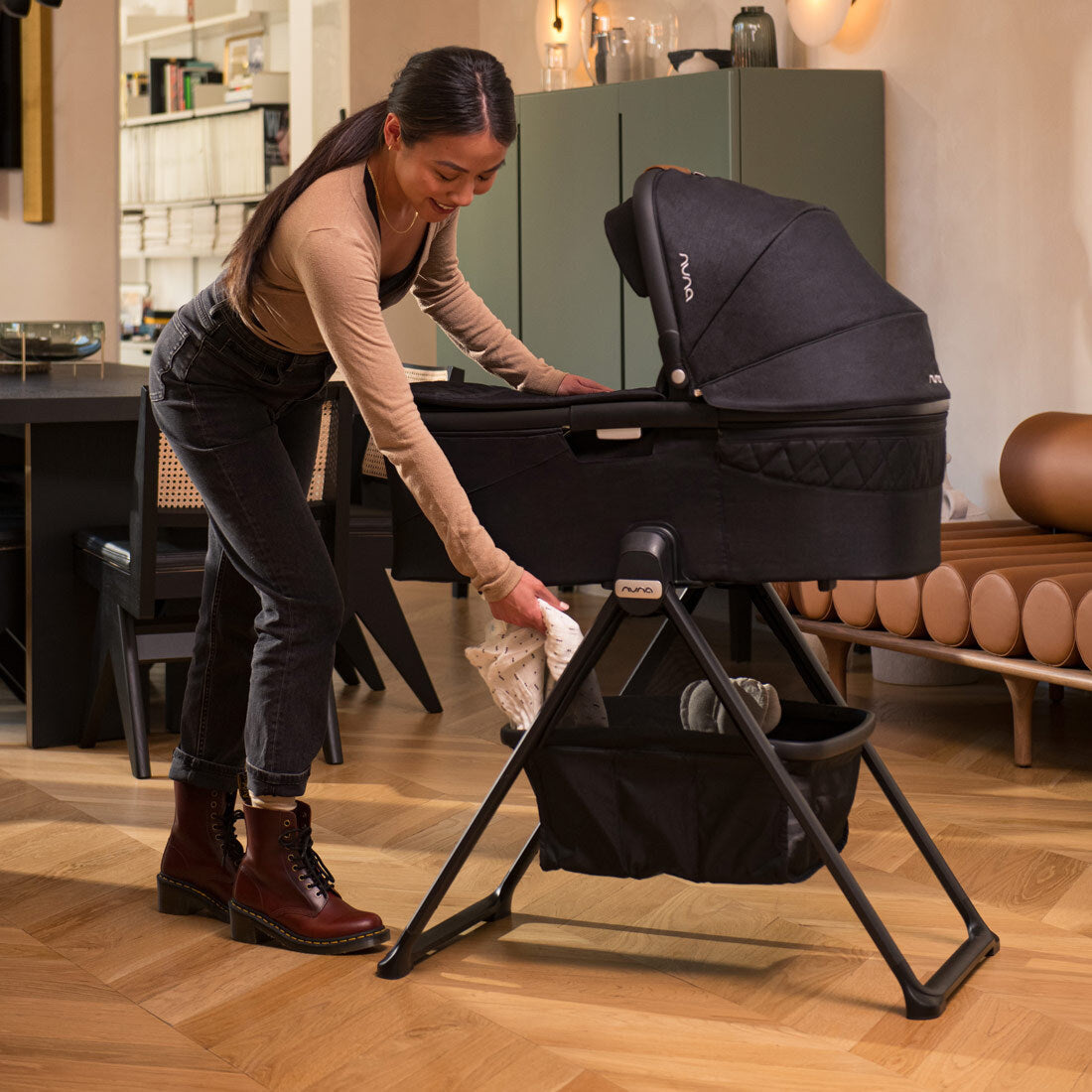 Nuna Demi Next Bassinet + Stand - Twinkle Twinkle Little One