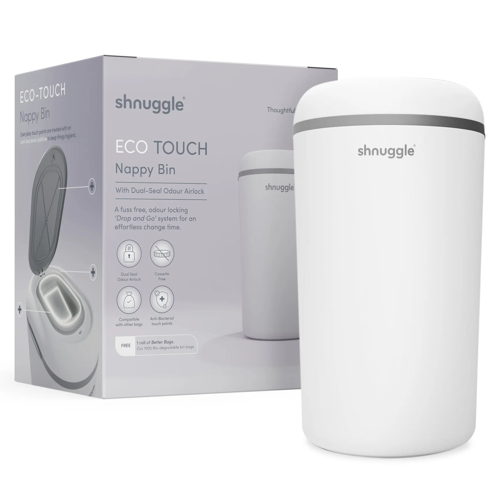 Shnuggle Eco-Touch Nappy Bin Diaper Pail - Twinkle Twinkle Little One