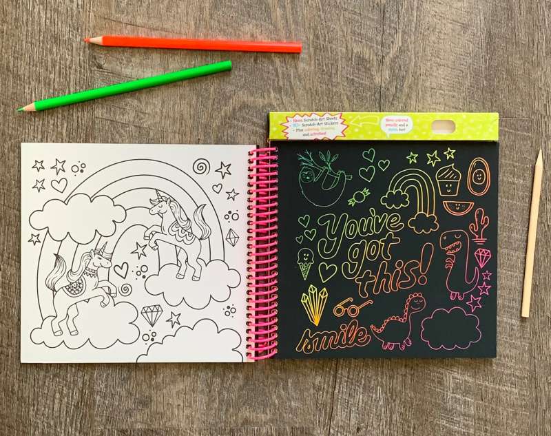 Neon Scratch Art - Twinkle Twinkle Little One