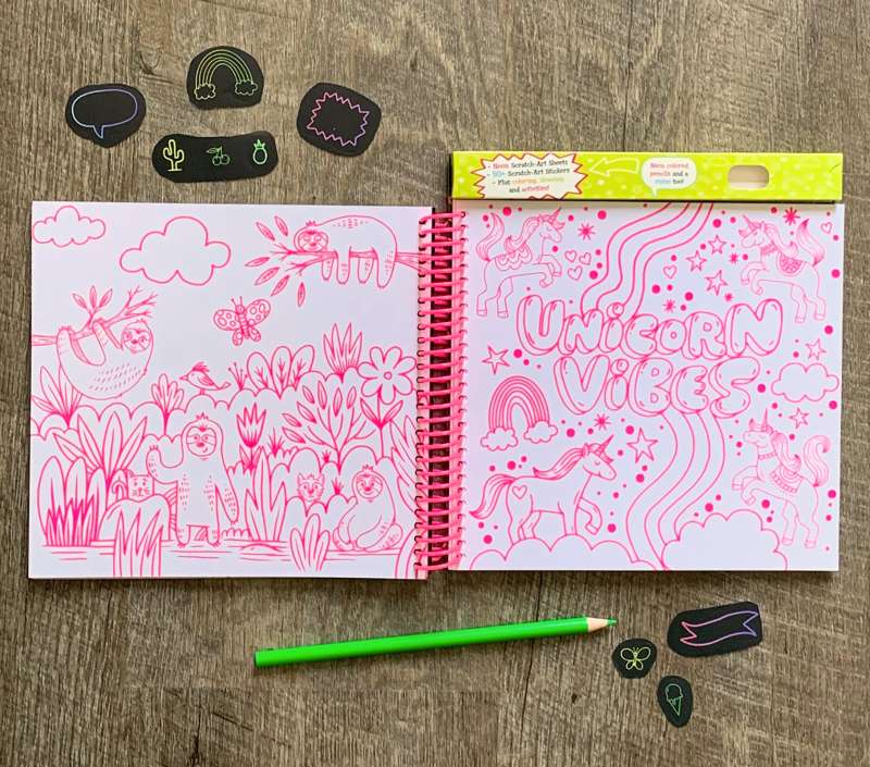 Neon Scratch Art - Twinkle Twinkle Little One