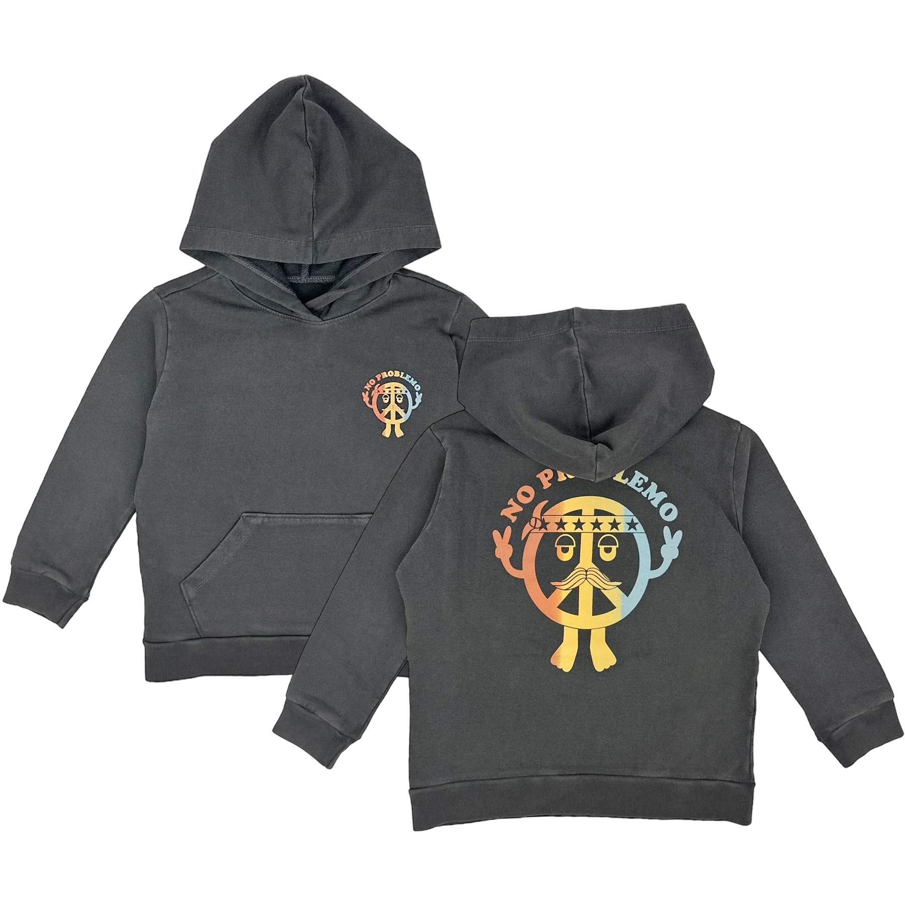 Tiny Whales No Problemo Hoodie - Mineral Black - Twinkle Twinkle Little One