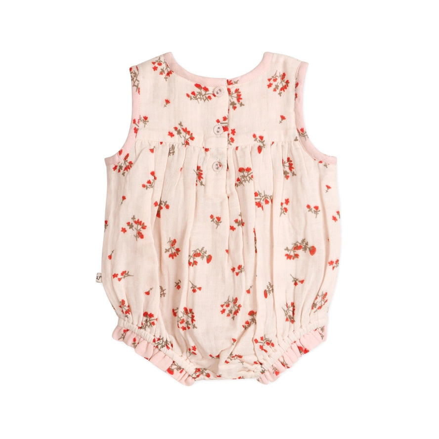 Noor Floral Organic Baby Romper & Headband Set