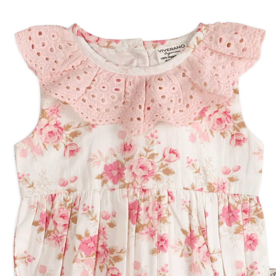 Nova Floral Organic Baby Romper & Headband Set