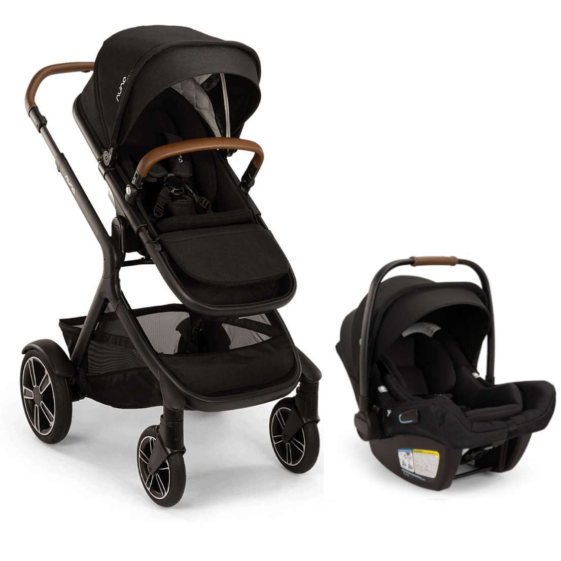 Nuna Demi Next Stroller + Pipa Aire RX Infant Car Seat Travel System - Twinkle Twinkle Little One