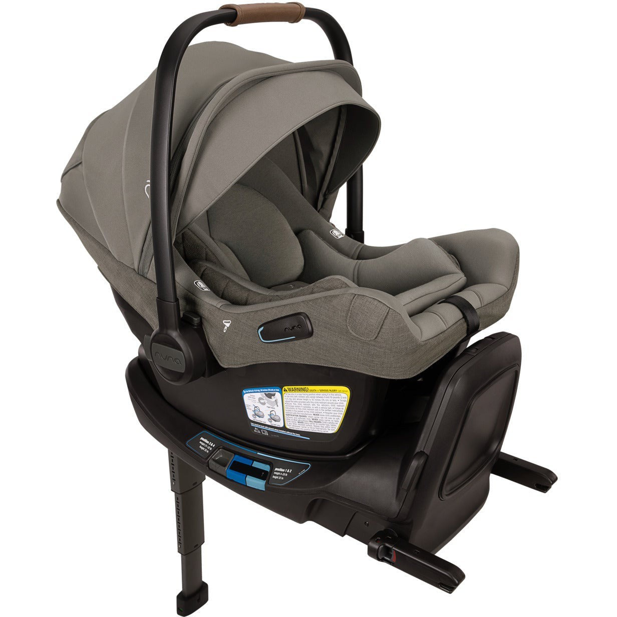 Nuna MIXX Next with Magnetic Buckle + PIPA Aire RX Infant Car Seat with Relx base Travel System