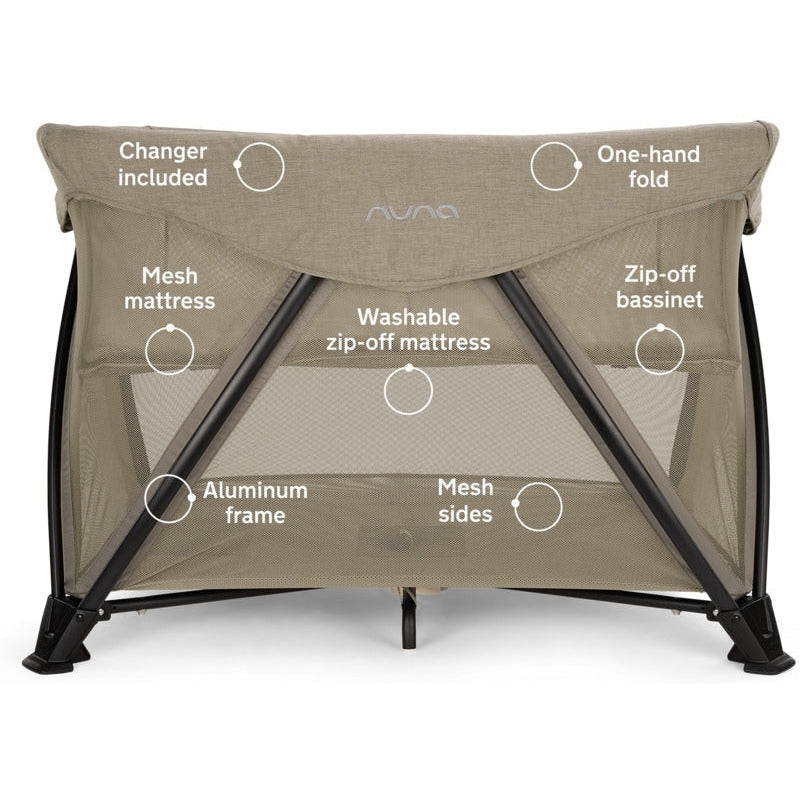 Nuna SENA Aire Playard with Zip-Off Bassinet - Twinkle Twinkle Little One