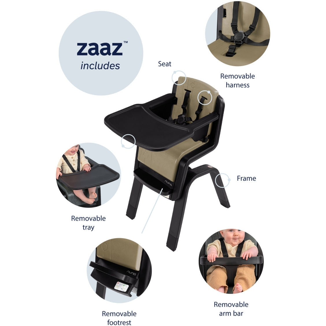 Nuna ZAAZ High Chair - Twinkle Twinkle Little One