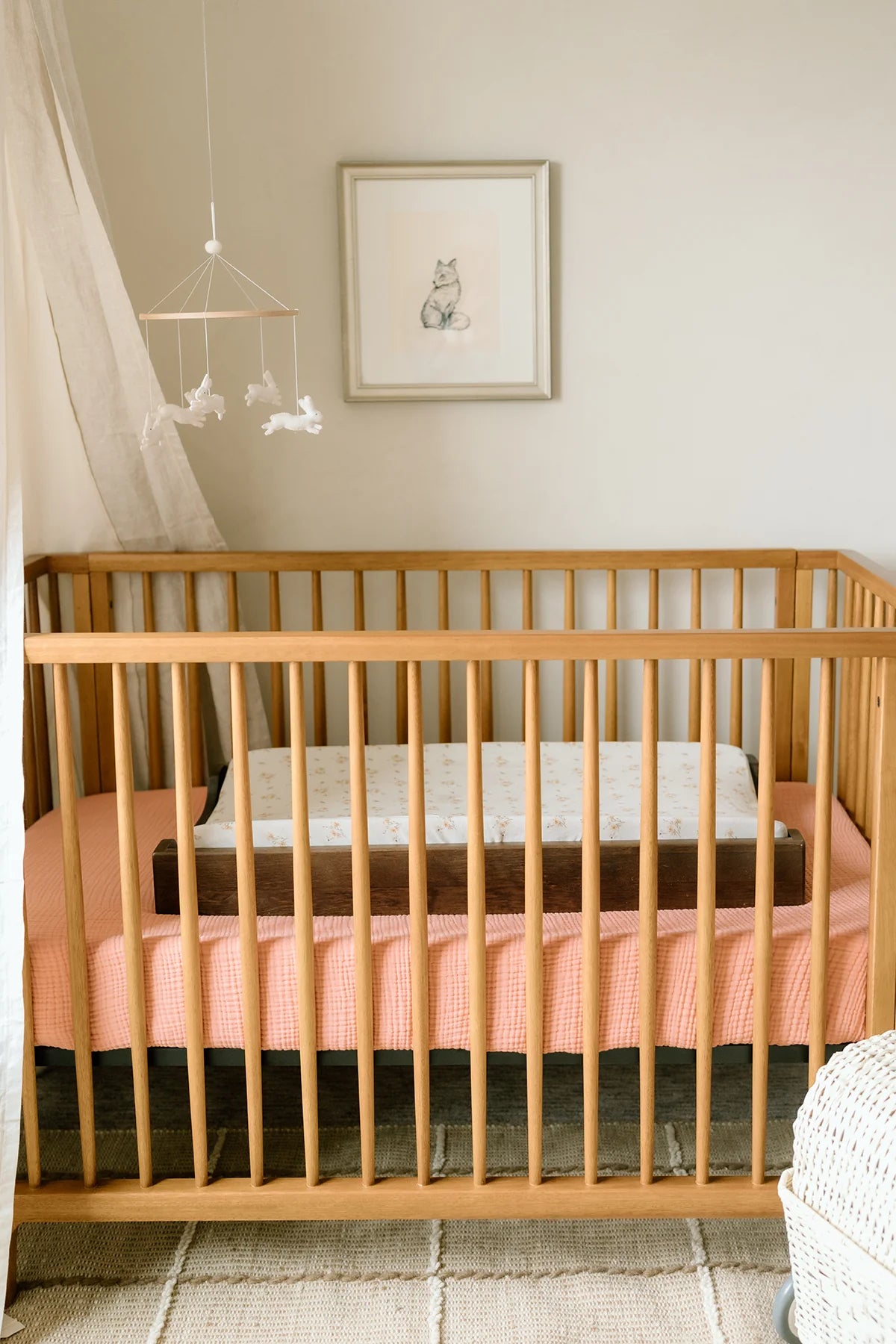 DAINTY FLORAL - CONVERTIBLE BASSINET SHEET & CHANGING PAD COVER