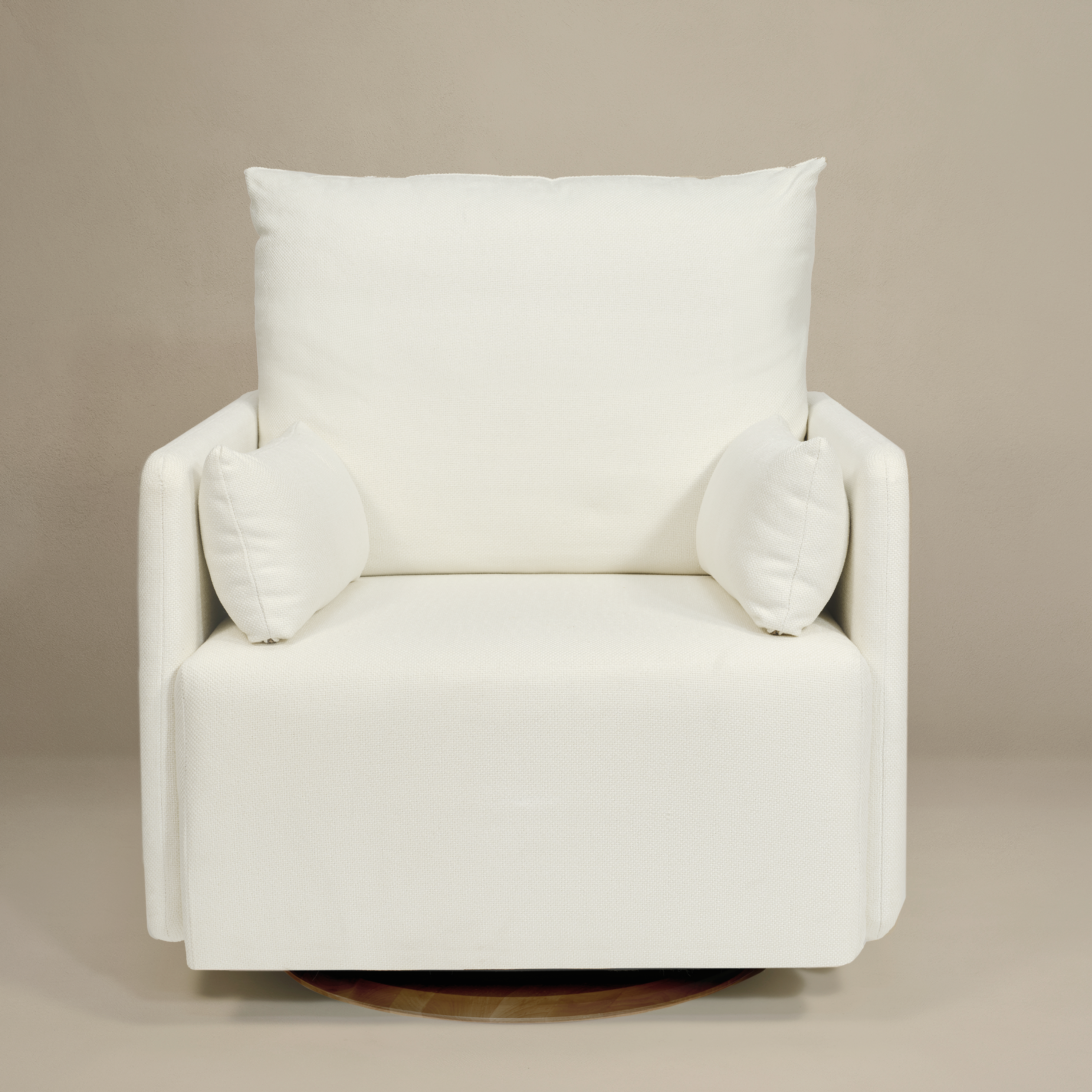 Oilo Ollie: A Chair and a Half Swivel Nursery Glider with Back Recline