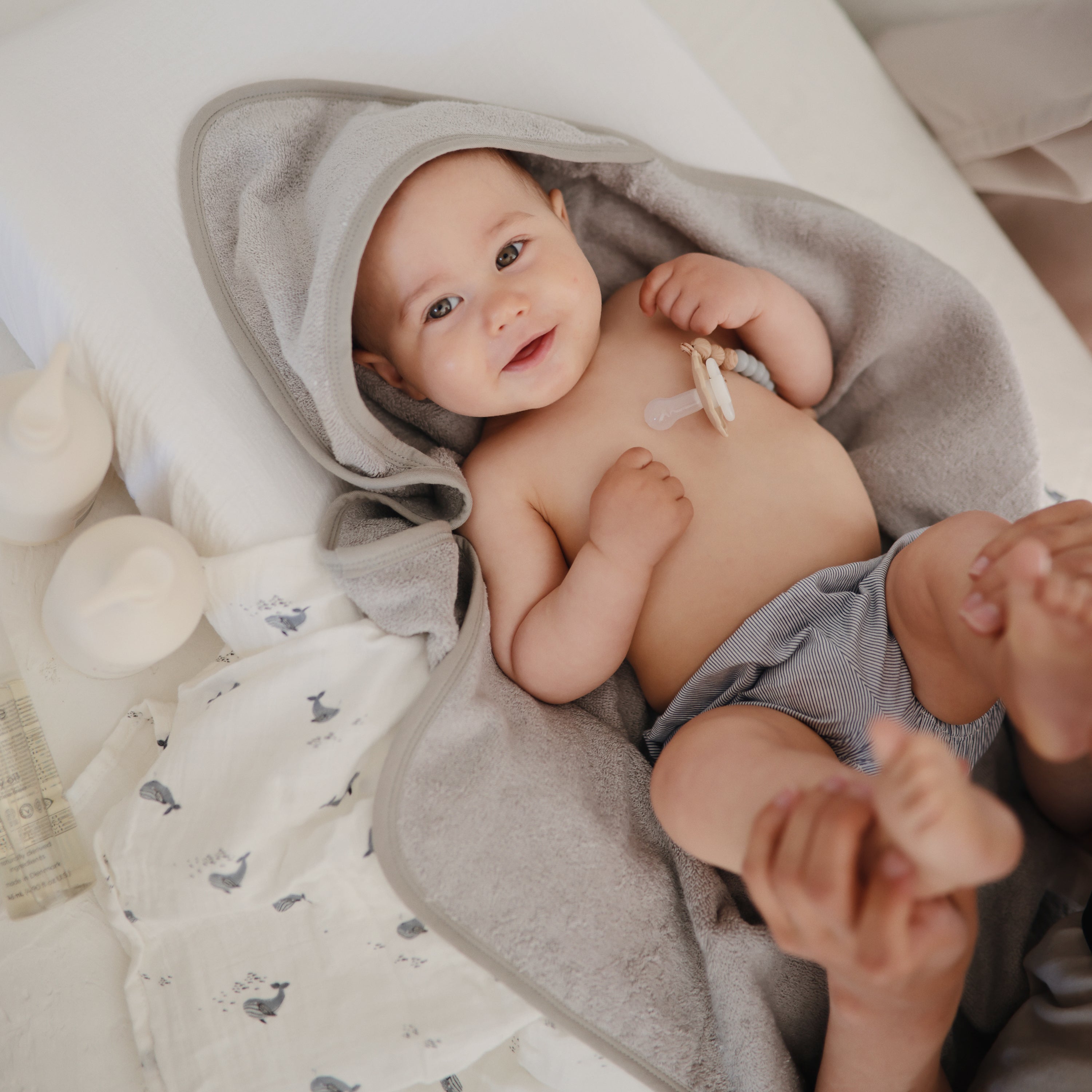 Organic Cotton Baby Hooded Towel - Twinkle Twinkle Little One