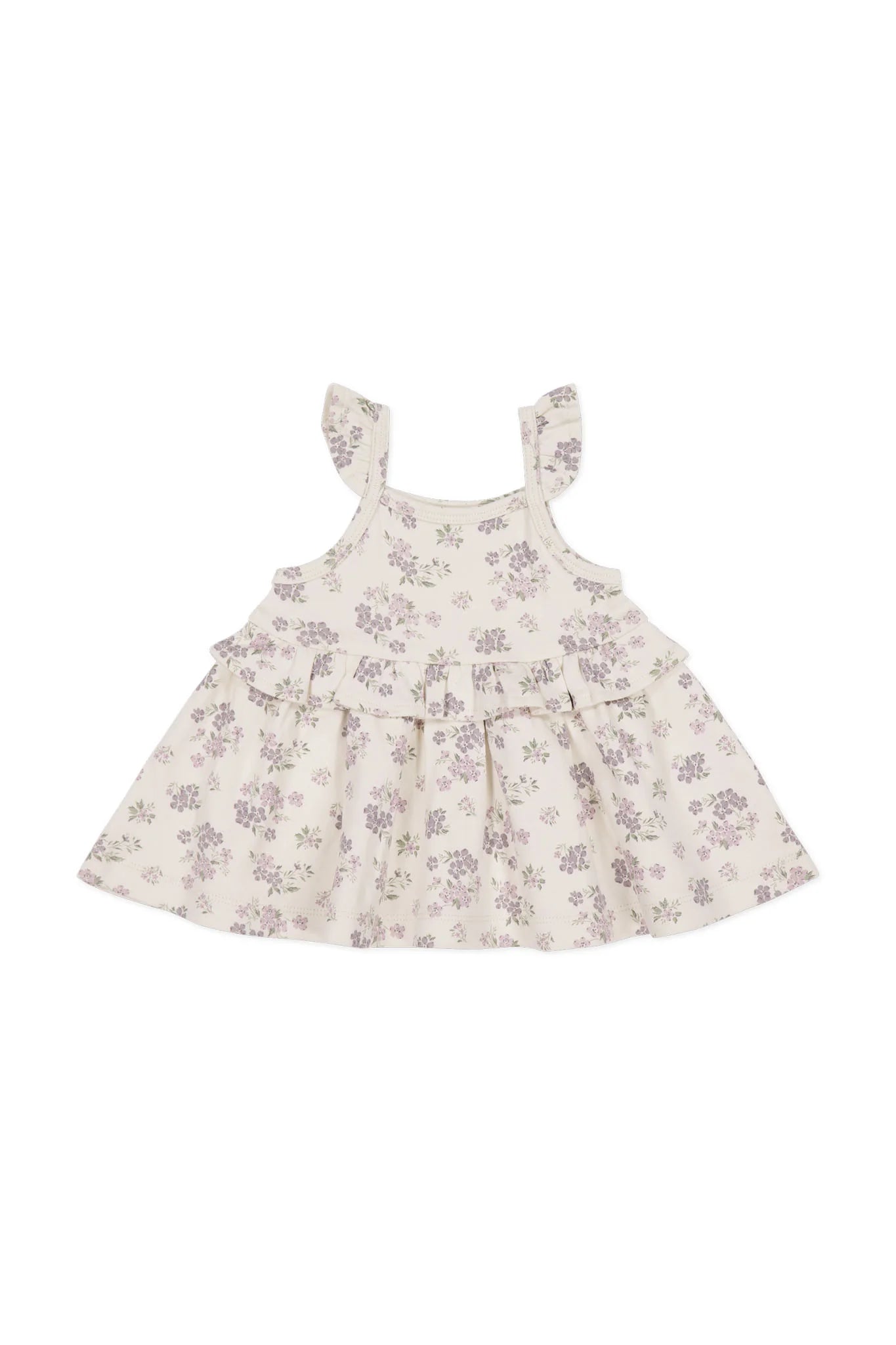 Organic Cotton Kaia Top & Bike Short Set - Selena Tofu - Twinkle Twinkle Little One